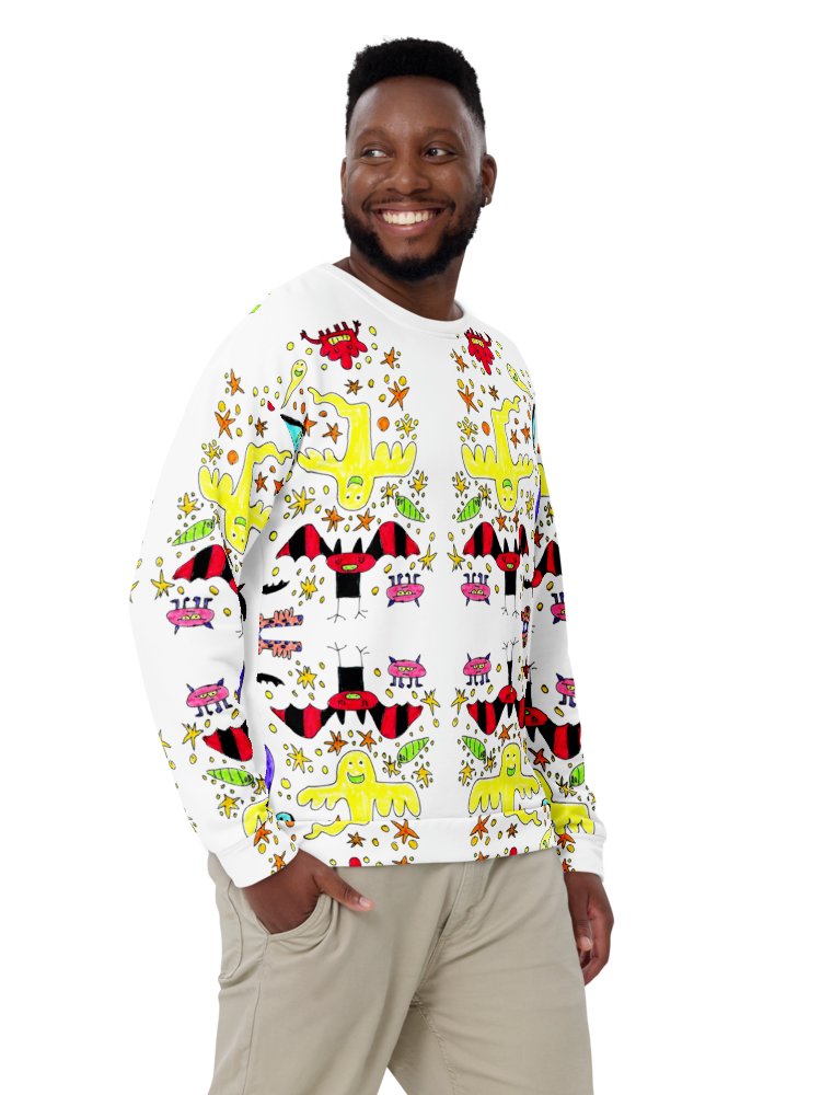 Whimsical Ghost Party All-Over Sweatshirt product image (10)