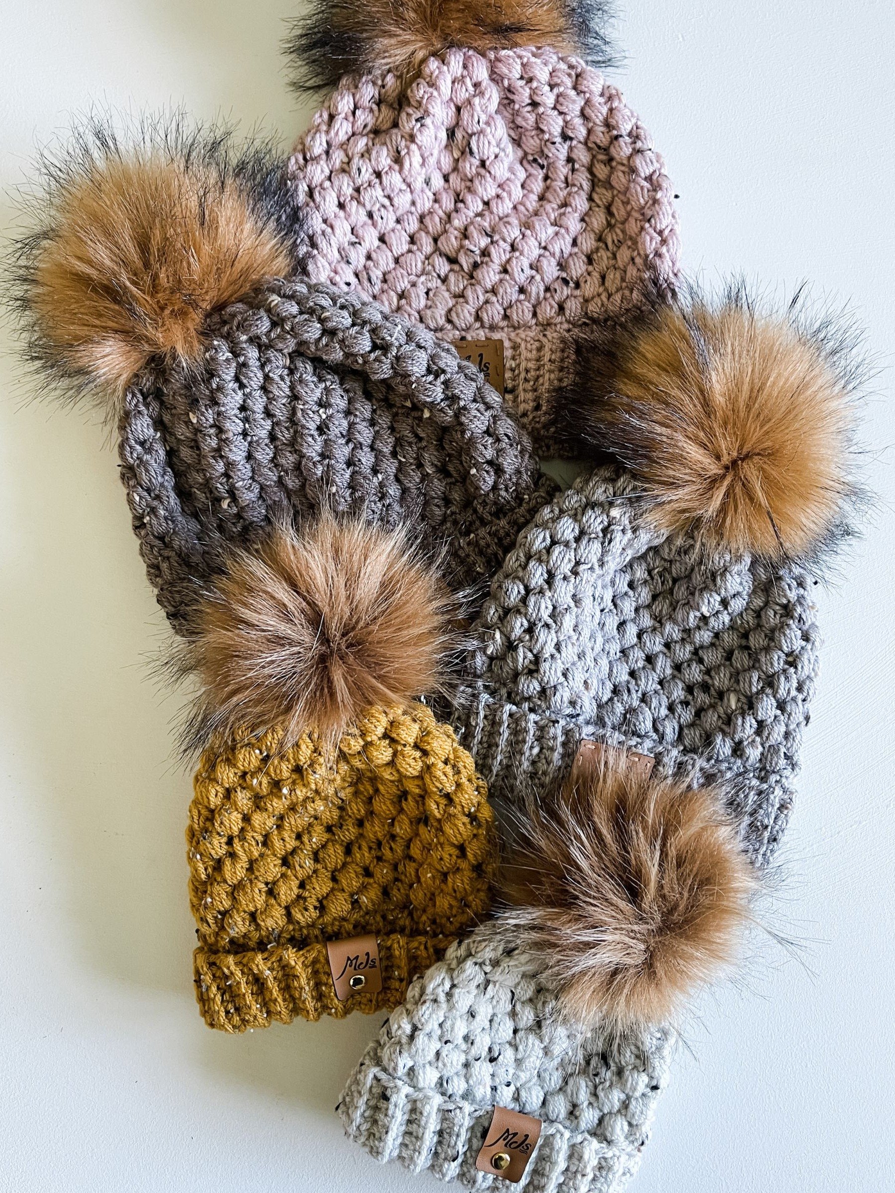 Pebble Puff Stitch Hat Crochet Pattern product image (3)