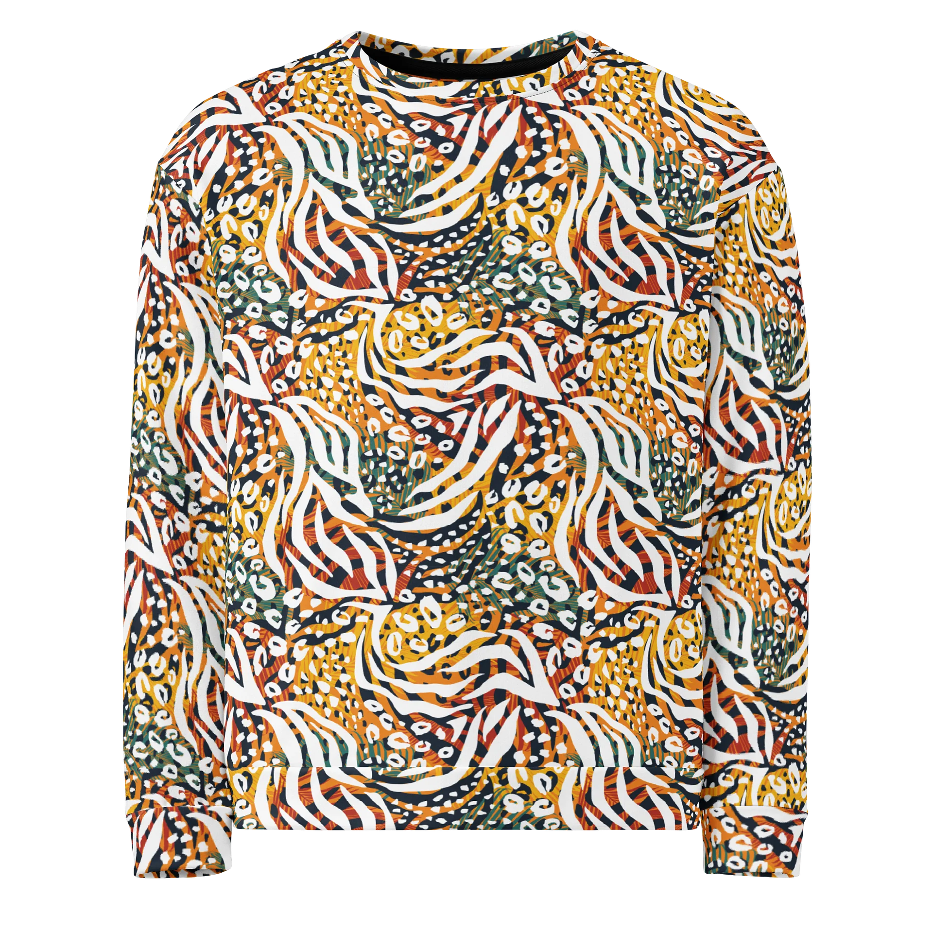 Stylish Recycled Unisex Sweatshirt with Bold Animal Print product image (1)
