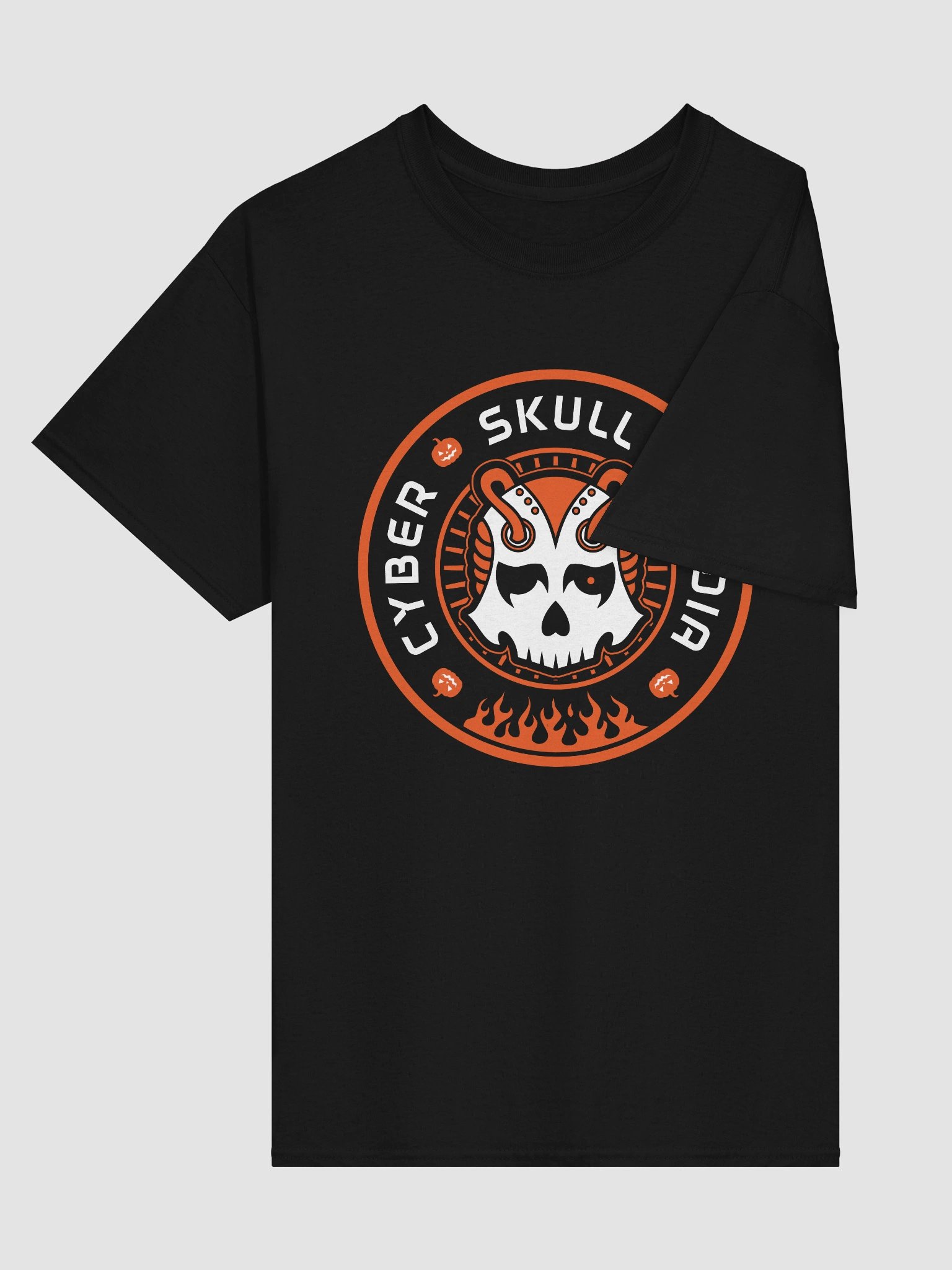 Cyber Skull Halloween Logo Tee (Basic) product image (3)