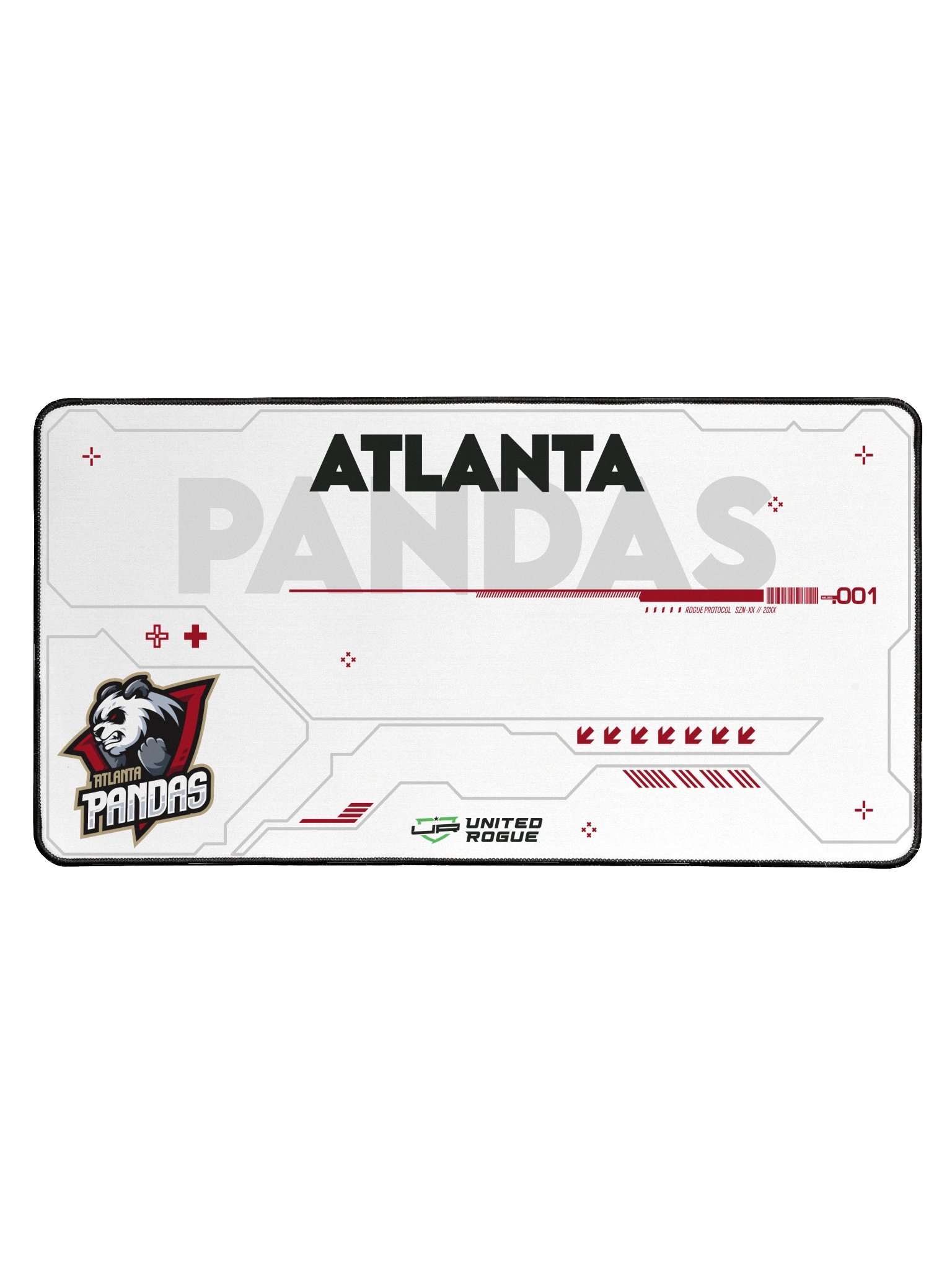 Atlanta Pandas White Desk Mat product image (1)
