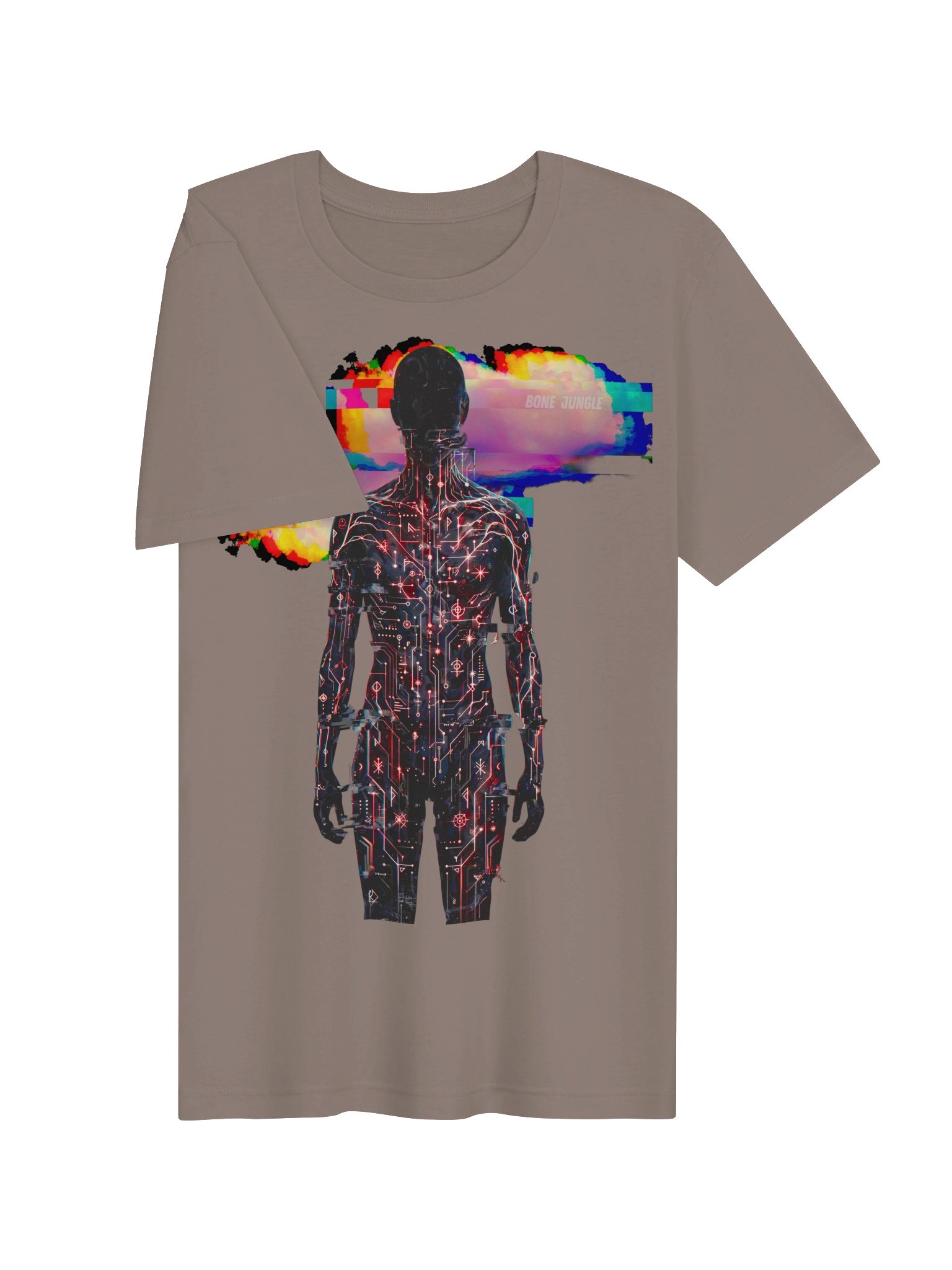 Written Flesh Cyber Glitch Silhouette Tee product image (6)