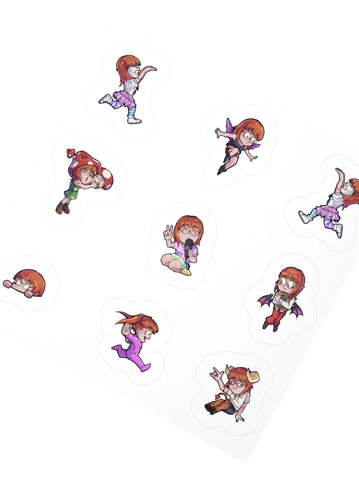 sleepy character stickers product image (2)