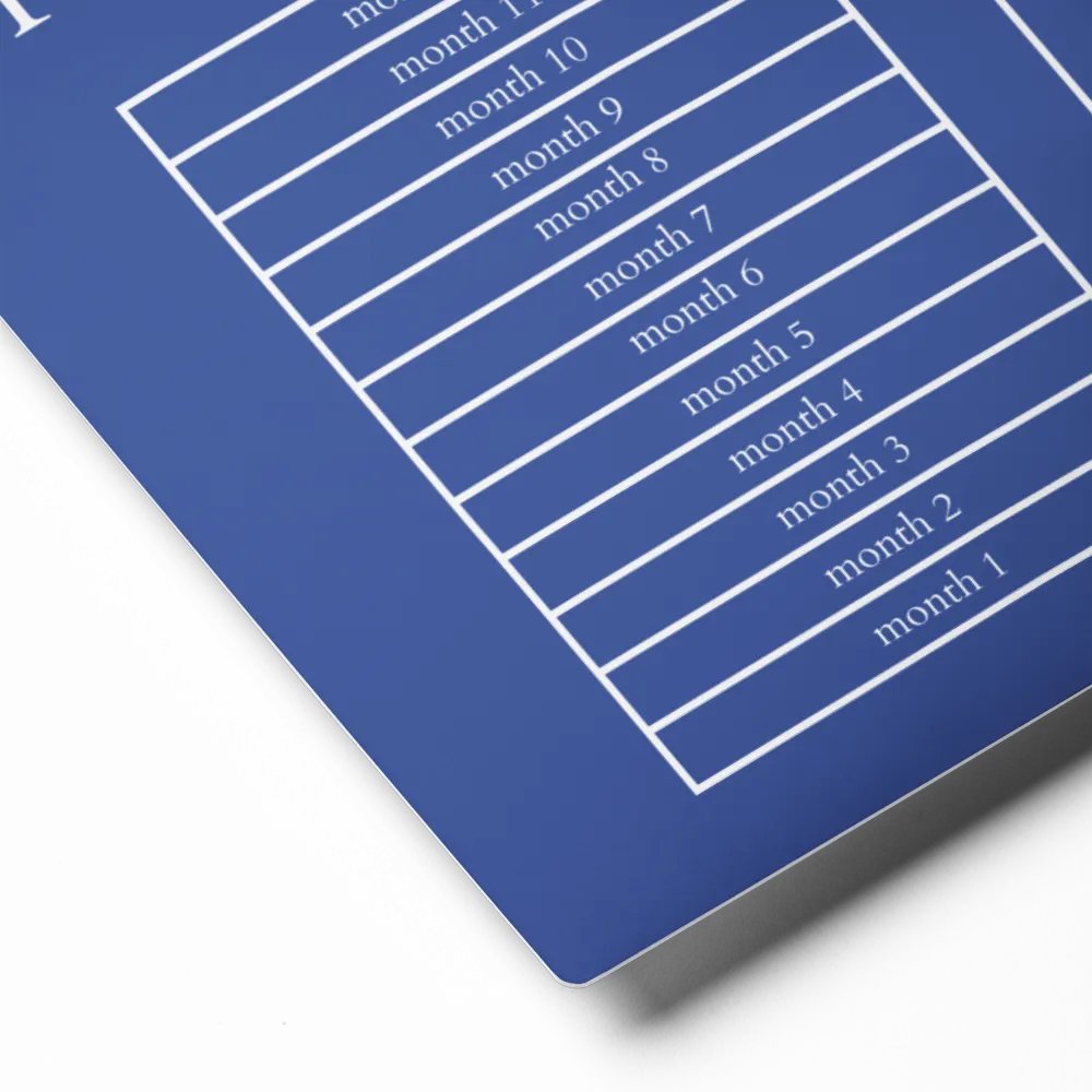 HIGHFALUTIN ANNUAL RENT TRACKER (white design 10) product image (2)