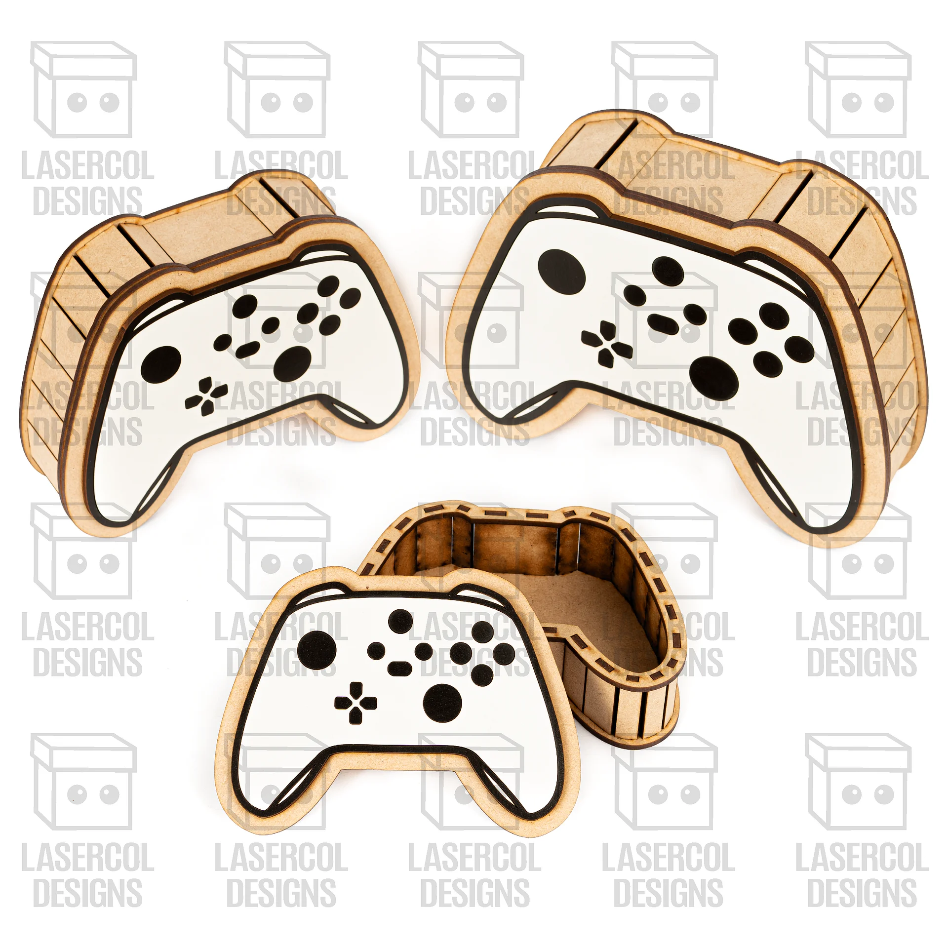 Controller Shaped Boxes Bundle (Set 1-2) - Laser Cut Files product image (5)