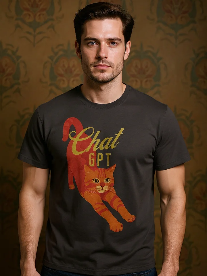 Chat GPT ginger cat T-Shirt product image (2)