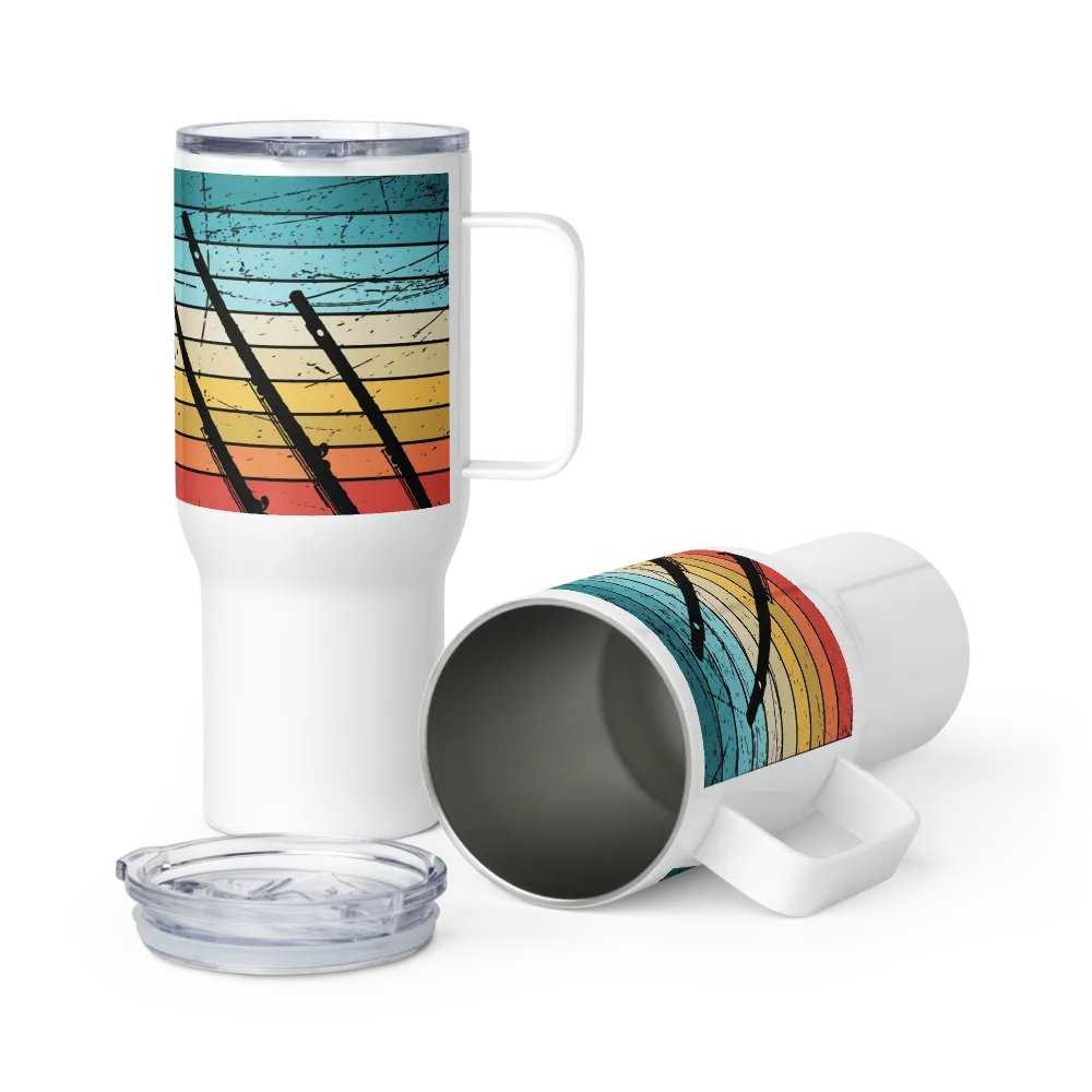 Abstract Flute Stainless Steel Travel Mug - C Flute product image (6)
