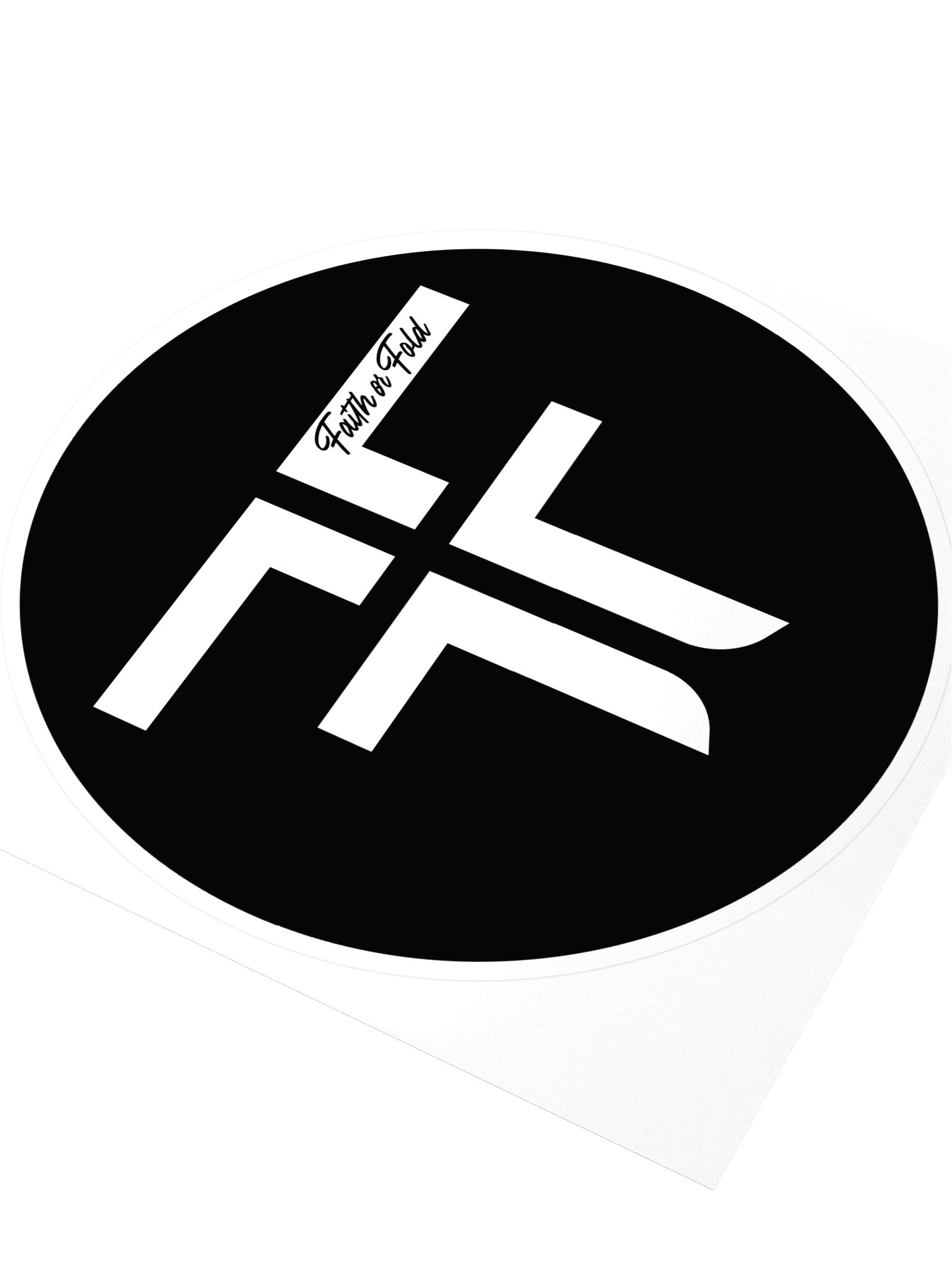 Faith or Fold Logo Sticker product image (3)