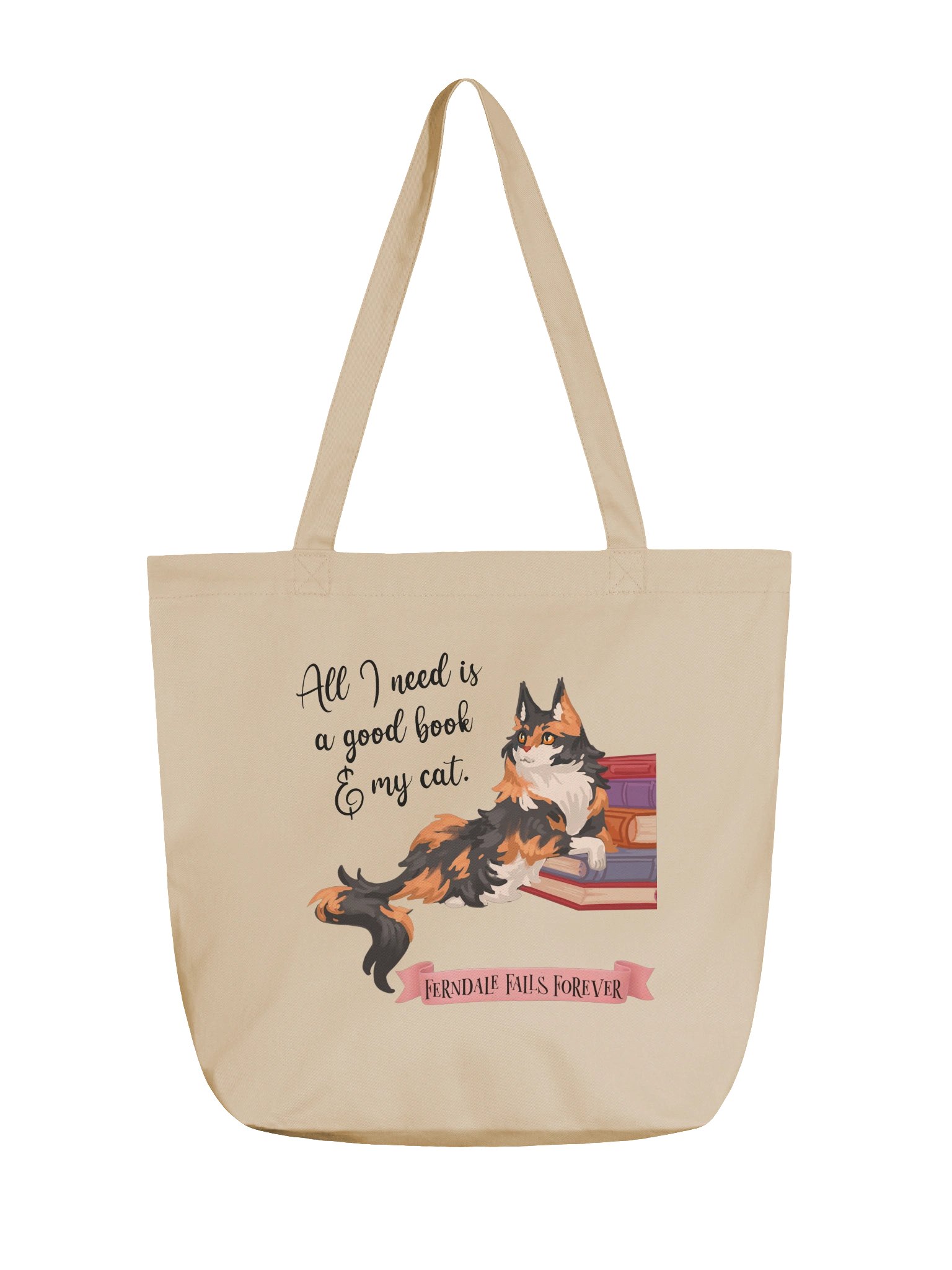 Book and Cat Tote product image (1)