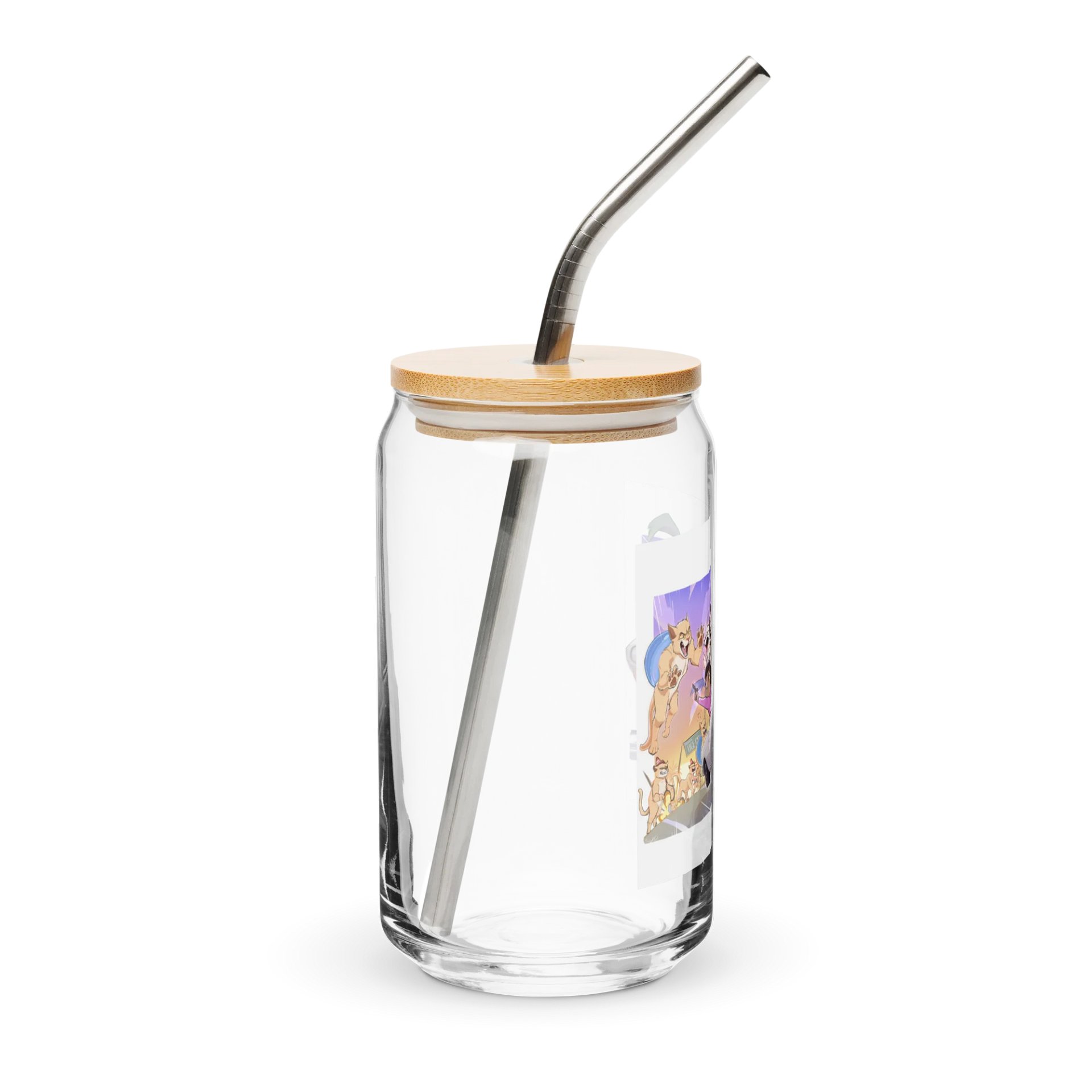 Cat-astrophic Fur-ocius Purrsuit Glass Cup product image (4)