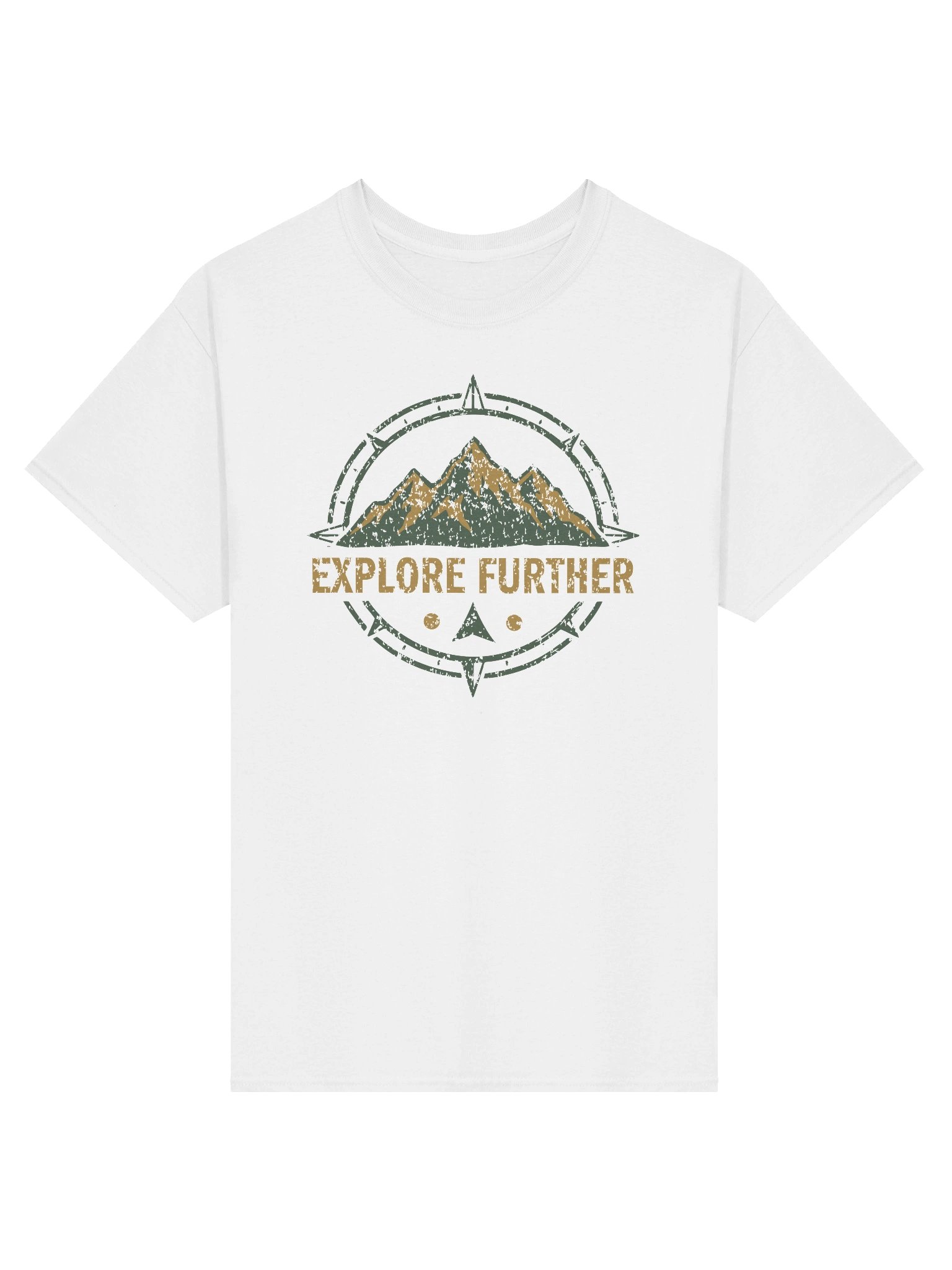 Explore Further — Vintage Mountain Compass Design T-Shirt product image (4)