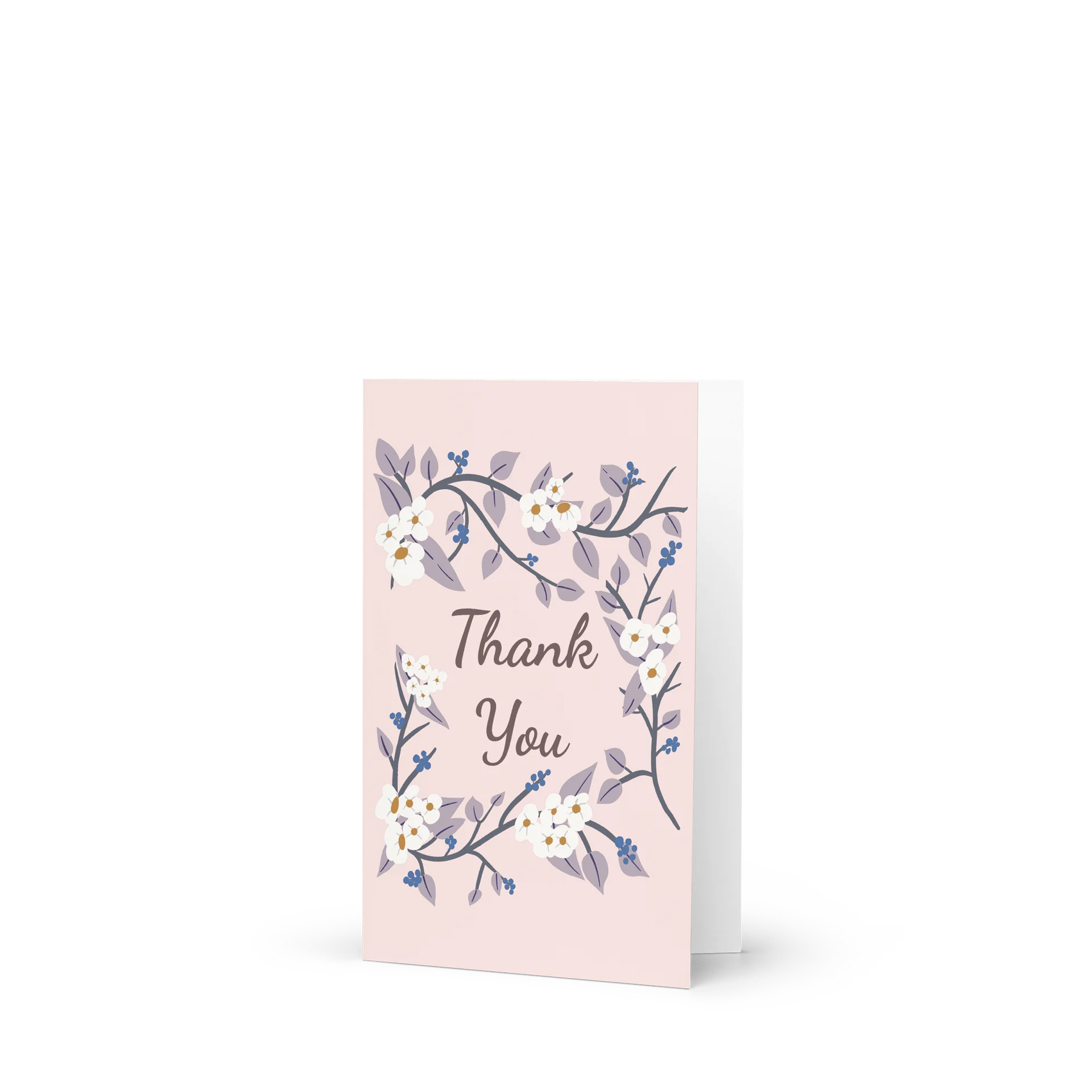 Thank You Botanical Garland | Alabaster & Dusty Lavender on Blush product image (1)