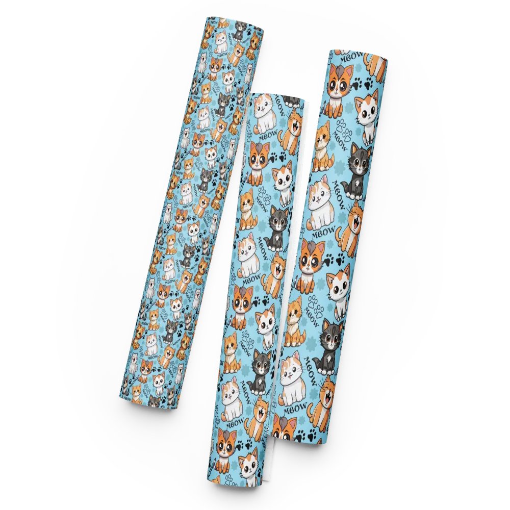 Meow Magic Wrapping Paper - Blue product image (6)