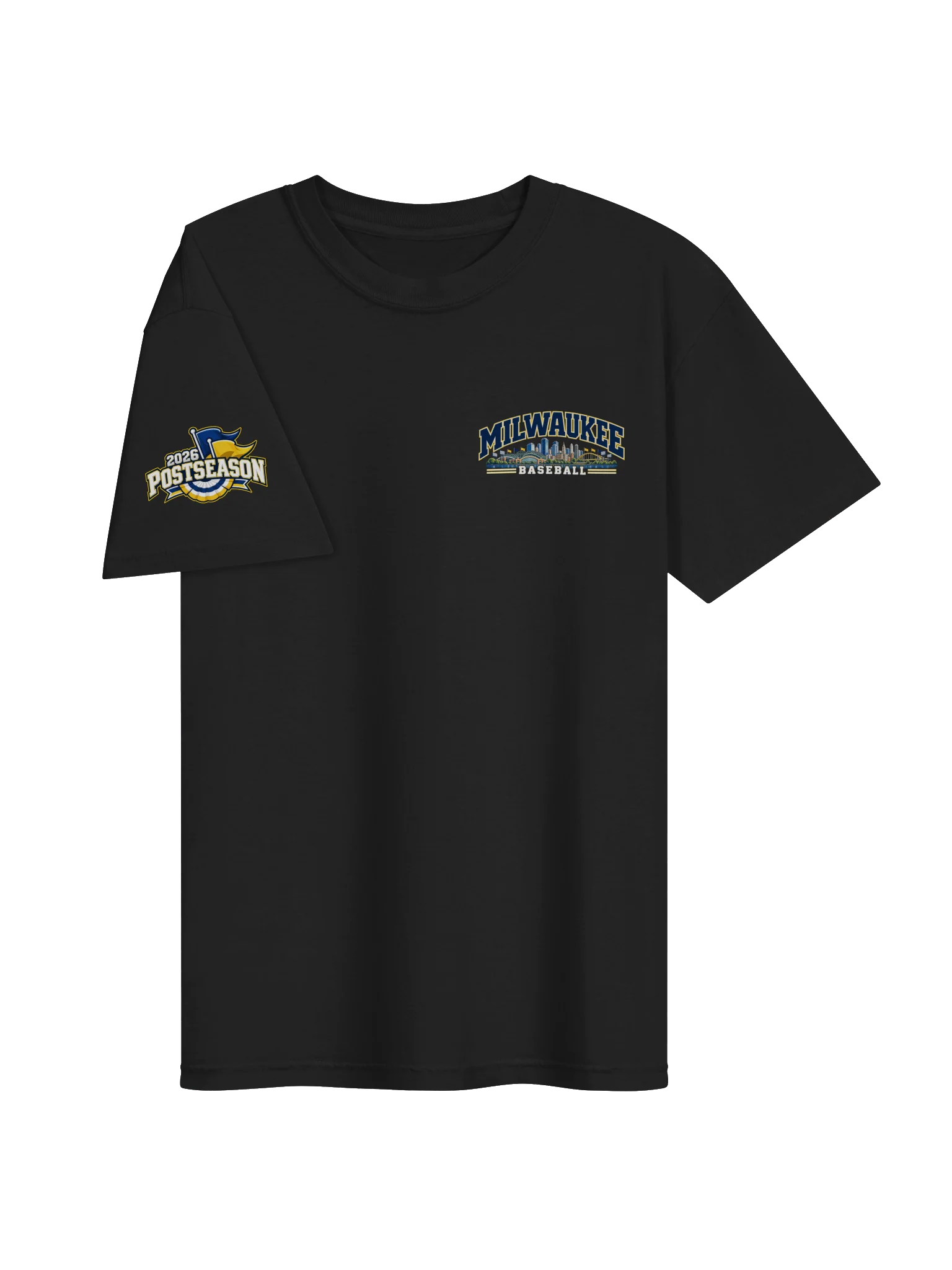 Milwaukee Baseball 2026 "Postseason" Animated Player Back Print T-Shirt product image (3)