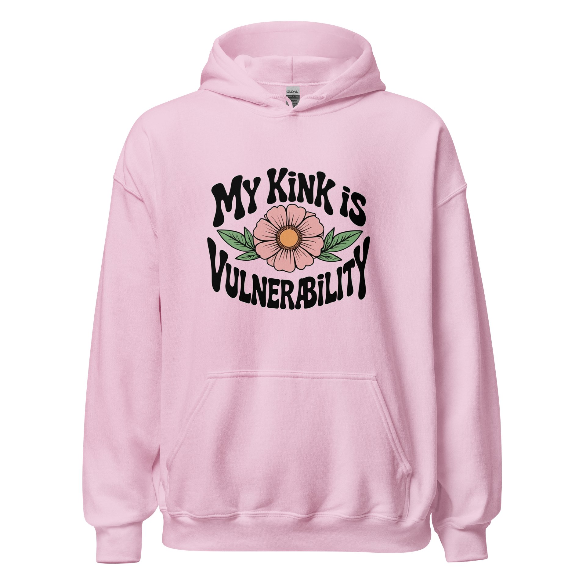 “My Kink Is Vulnerability” Pink Classic Unisex Hoodie product image (1)