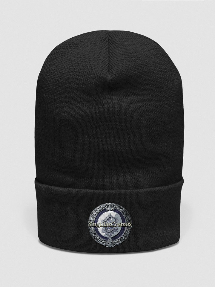 Singular Cosmos Black Cuffed Beanie product image (1)