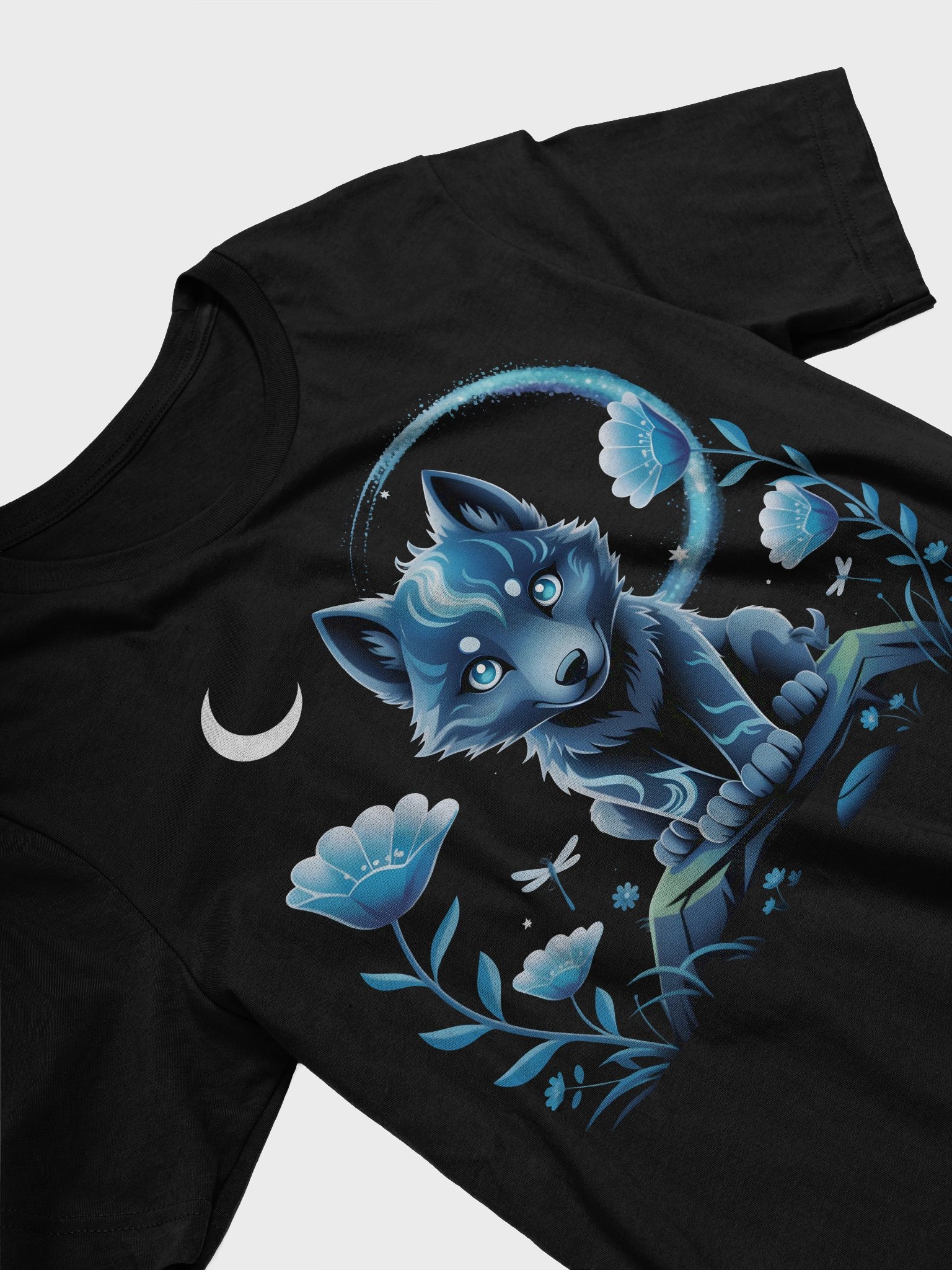 Mystical Wolf Galaxy T-Shirt product image (3)