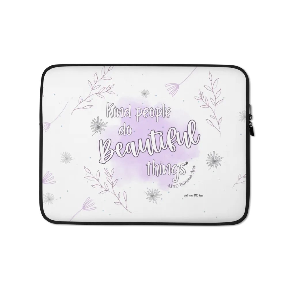 KPDBT - White/Purple Laptop Sleeve product image (1)