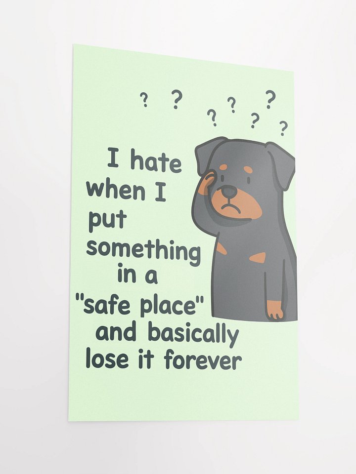 "Safe Place" Rottweiler Poster product image (5)