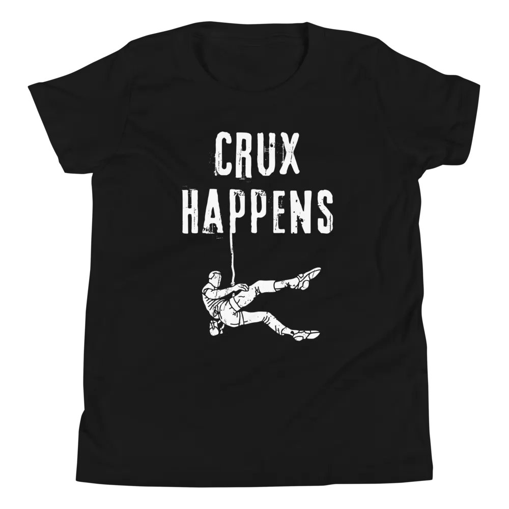 Crux Happens - Youth Climbing T-Shirt product image (8)