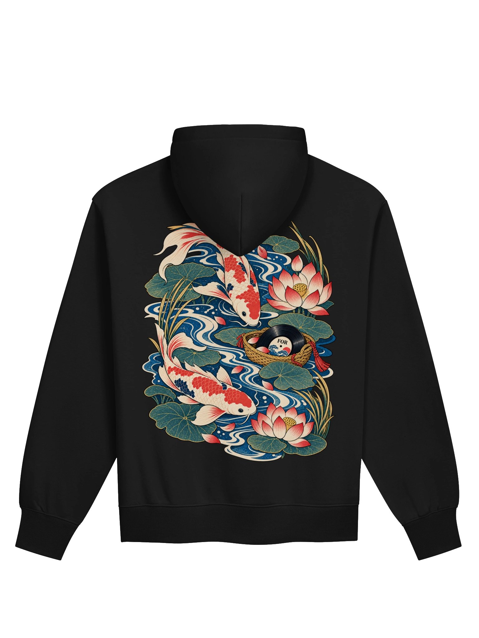Dancing Koi Heavy Hoodie product image (2)