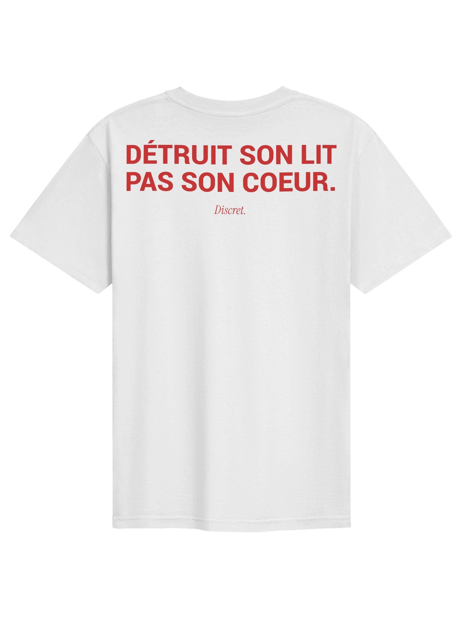 DÉTRUIT SON LIT PAS SON COEUR - 100% Cotton T-shirt product image (3)
