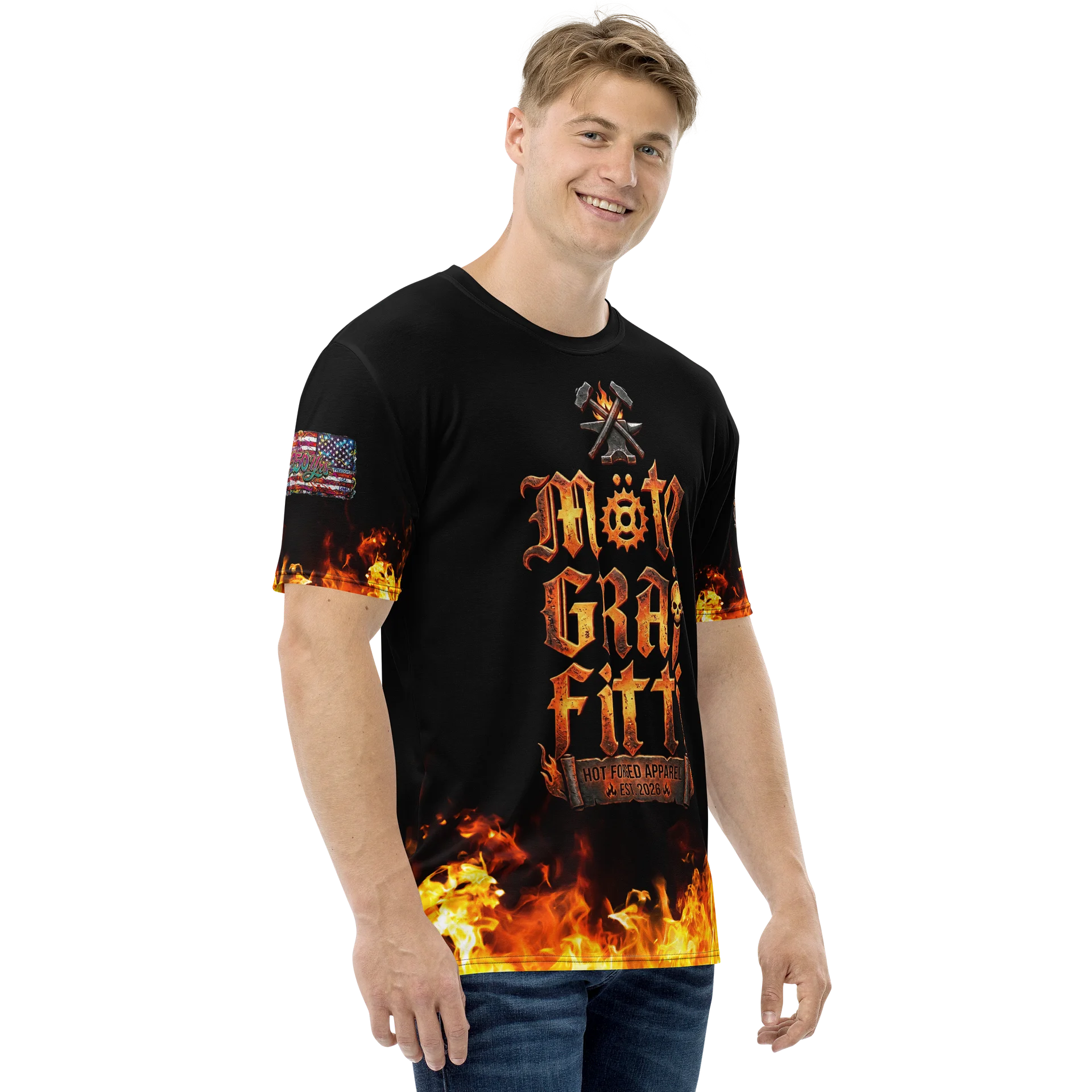 MötoGraffitti Forged Iron Tee product image (4)