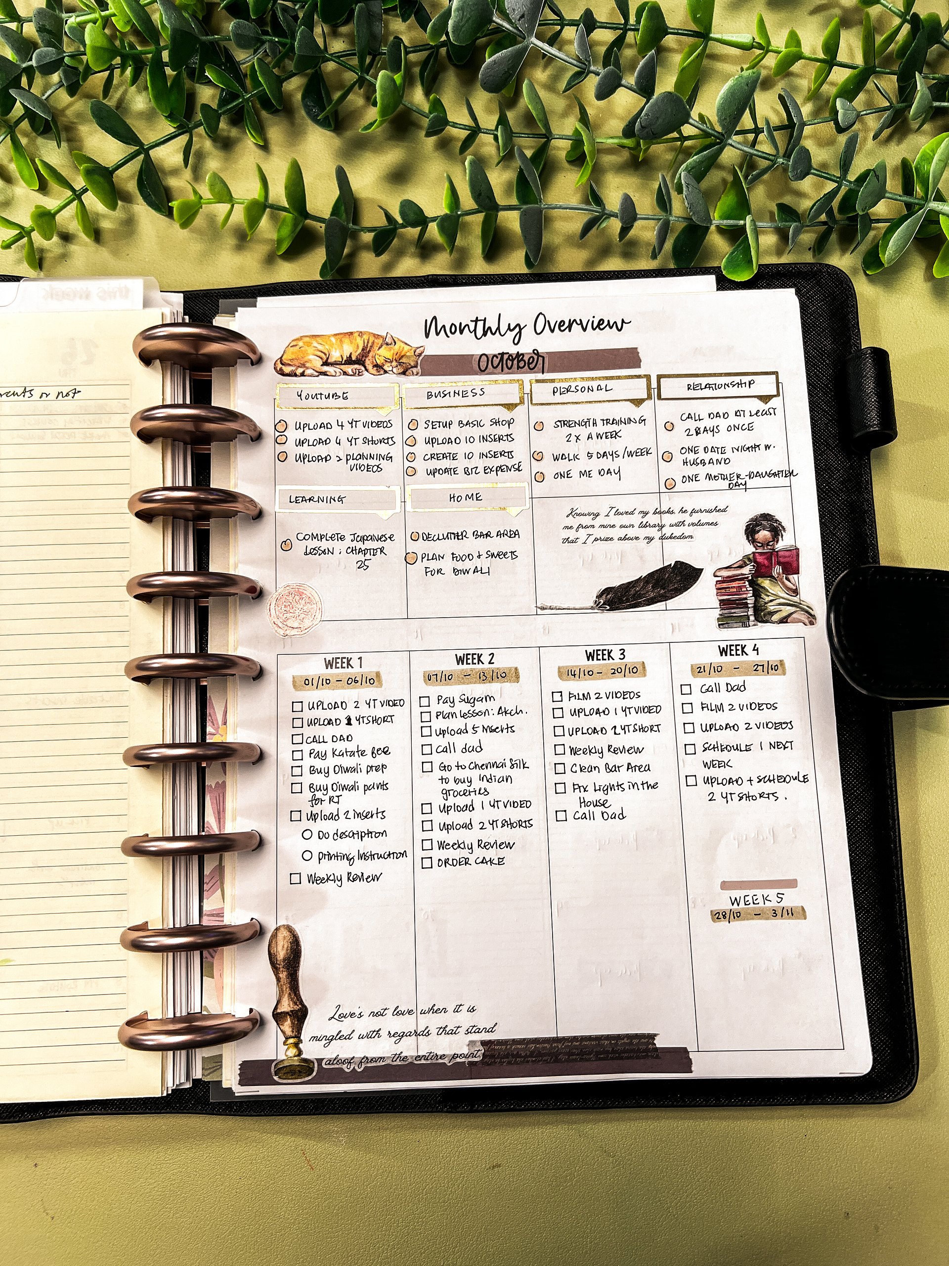 Undated Monthly Calendar HP Classic Size product image (1)
