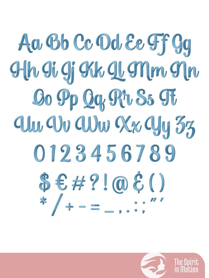 Highbright Script Embroidery Font product image (2)