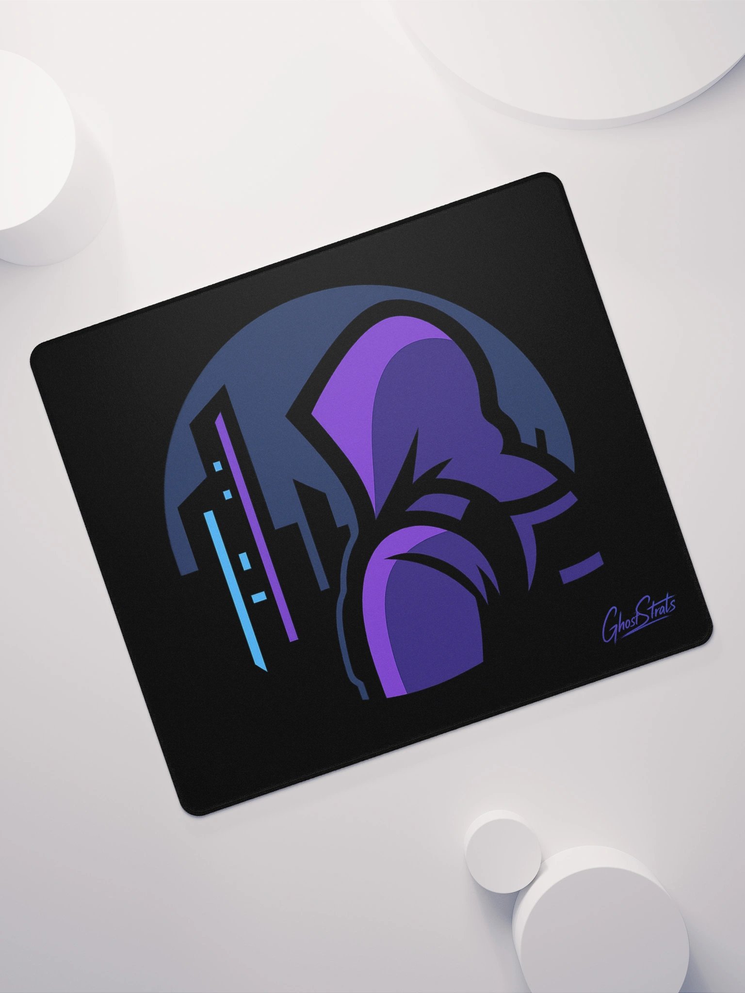 GhostStrats CyberPunk Theme Logo Mouse Pad product image (7)