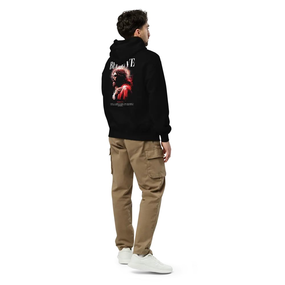 Believe Jesus Embroidered Hoodie product image (6)