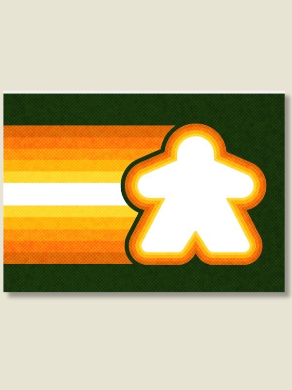 Retro Racing Meeple Board Game Room Poster - UNFRAMED product image (1)