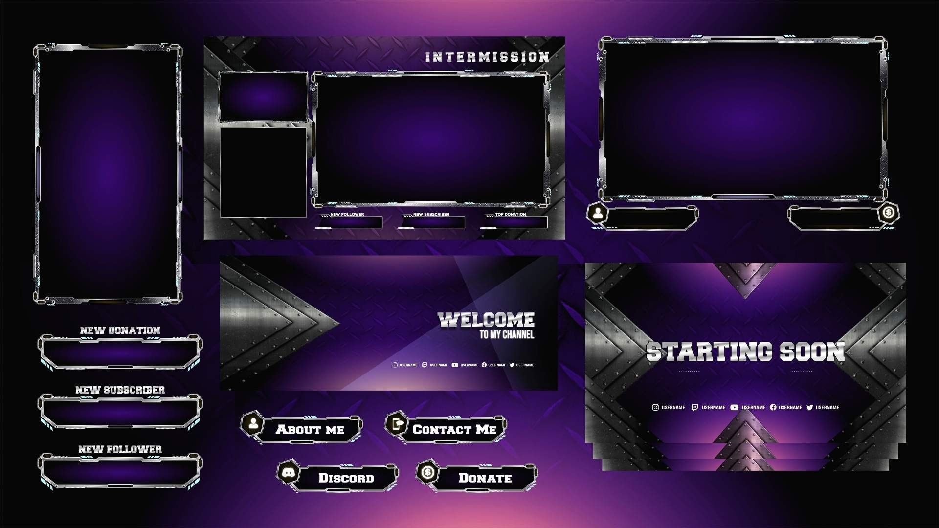 Metallic Stream Overlay Package product image (1)