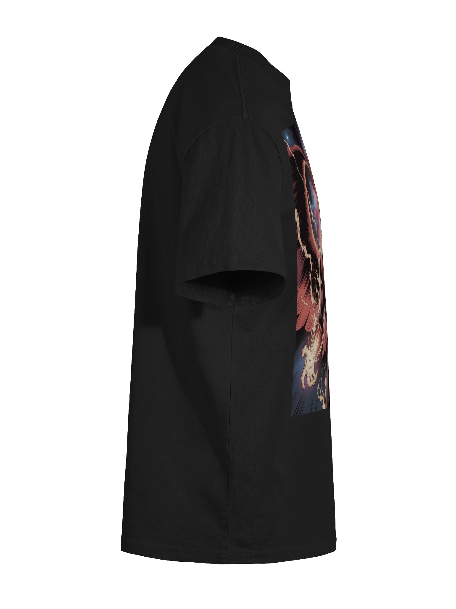 Dark Phoenix Inferno Eclipse Oversized Faded T-Shirt – Phoenix Fury Mantle product image (11)