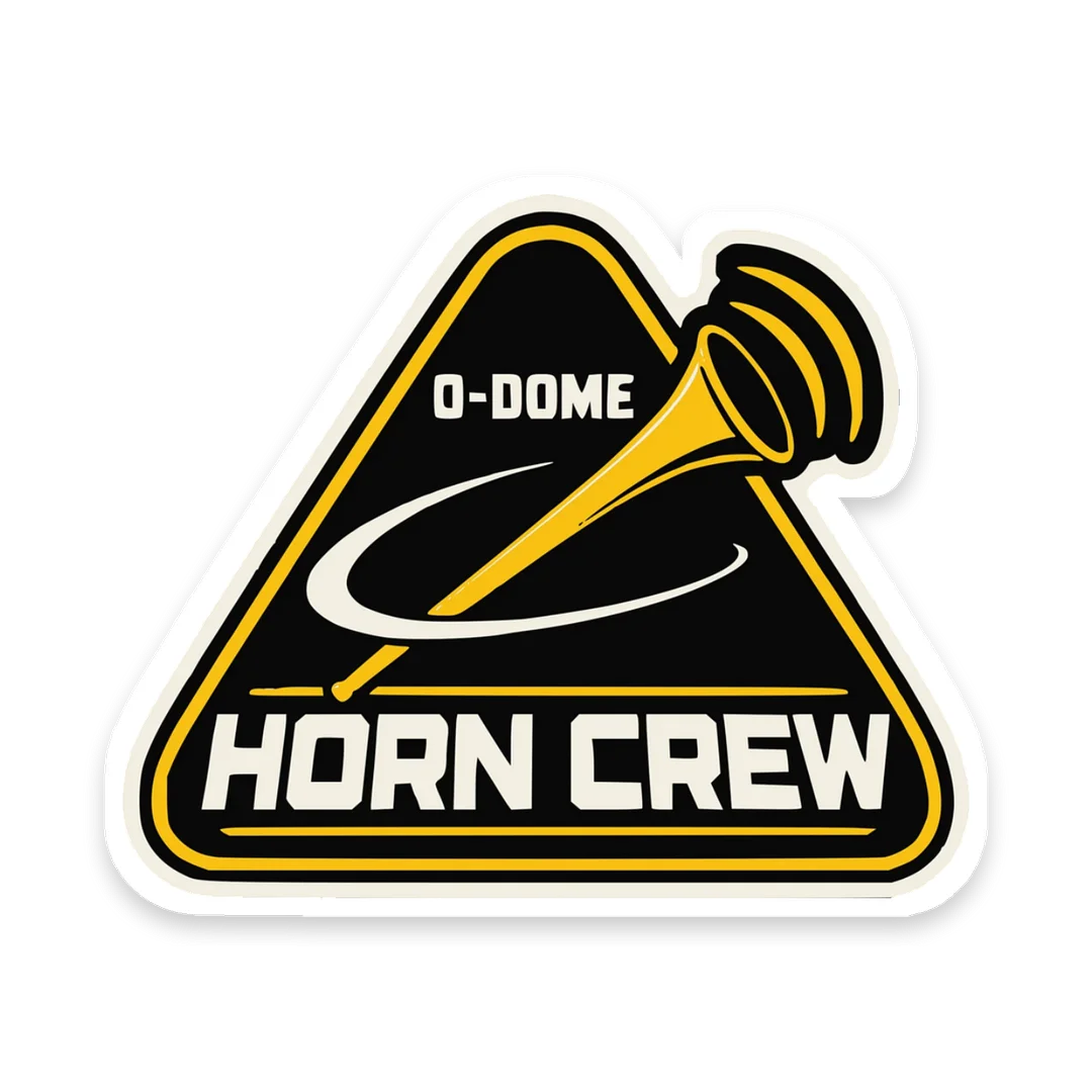 Space Coast Horn Crew — Kiss-Cut Sticker