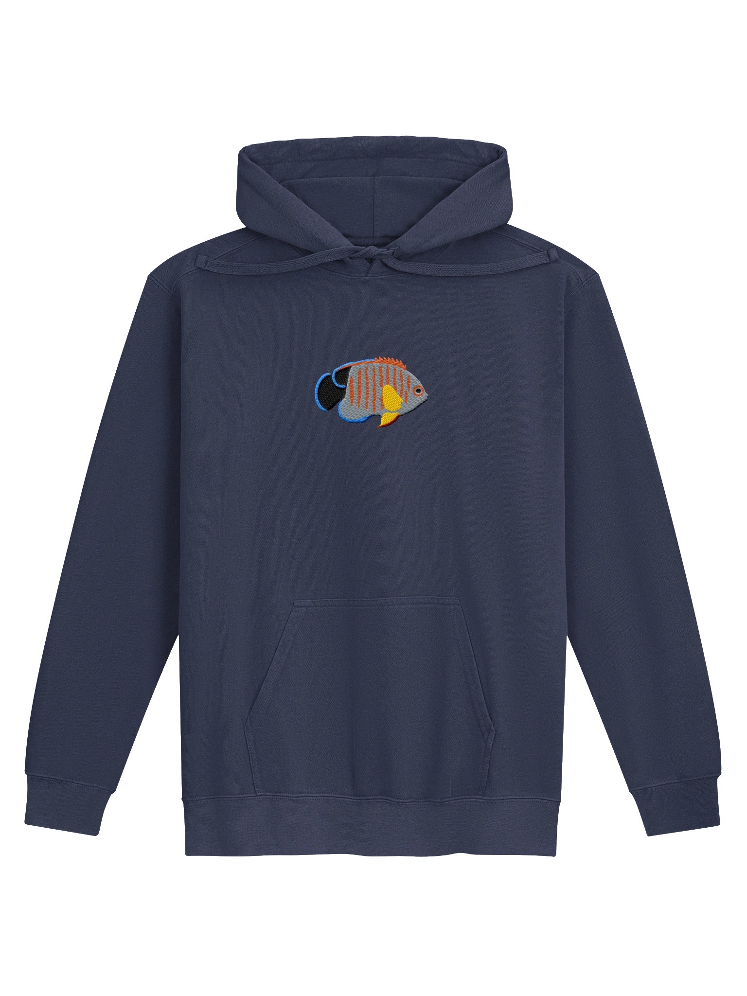 Eibli Angelfish Embroidered Hoodie | Saltwater Reef Aquarium Fish & Ocean Lover Apparel product image (1)