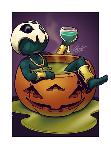 Living the Halloween High Life!

I’ve been seeing a lot of fake Procreate art lately. Does a timelapse even help prove authen...