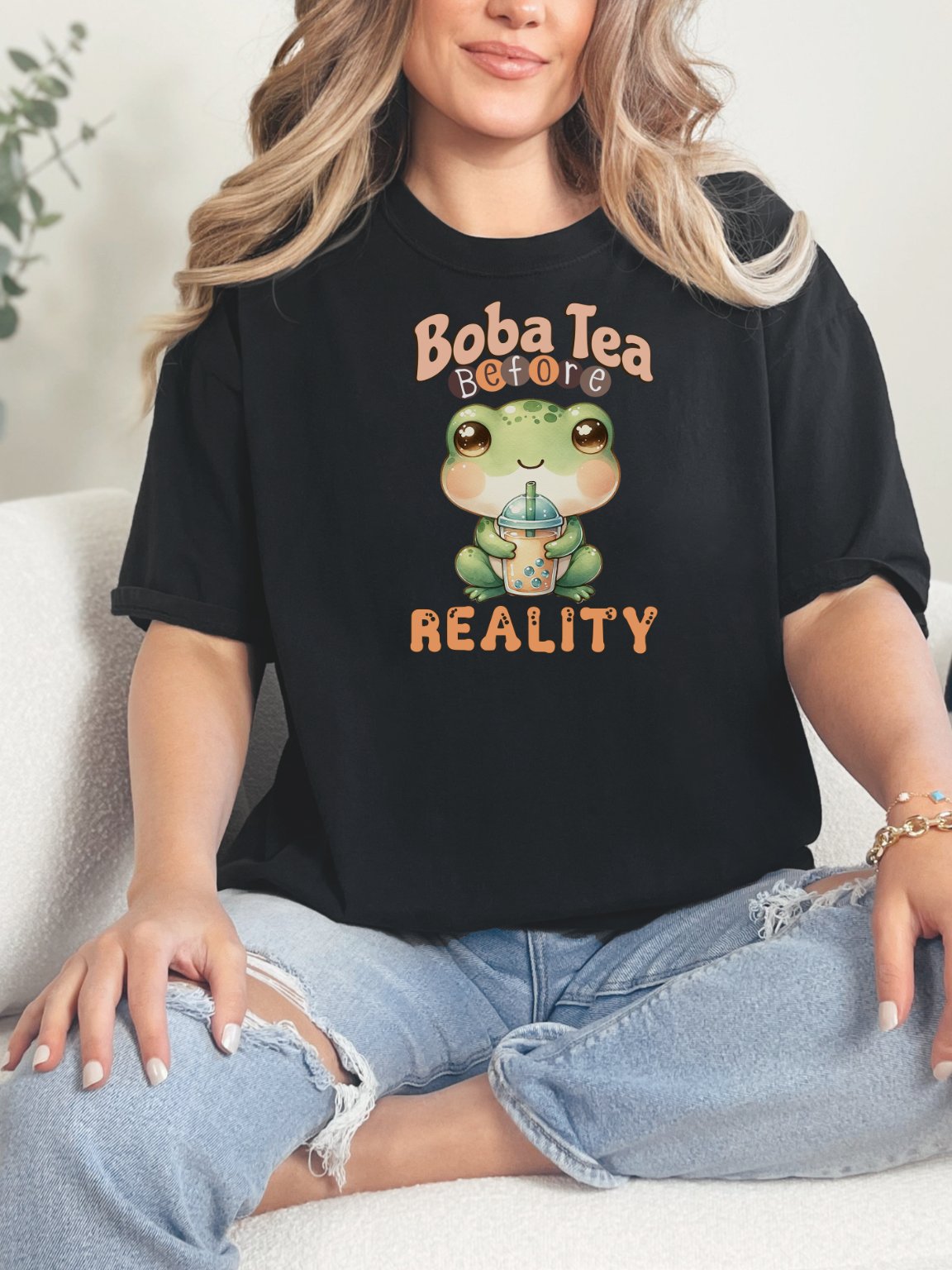 Boba Frog Bliss T-Shirt product image (1)