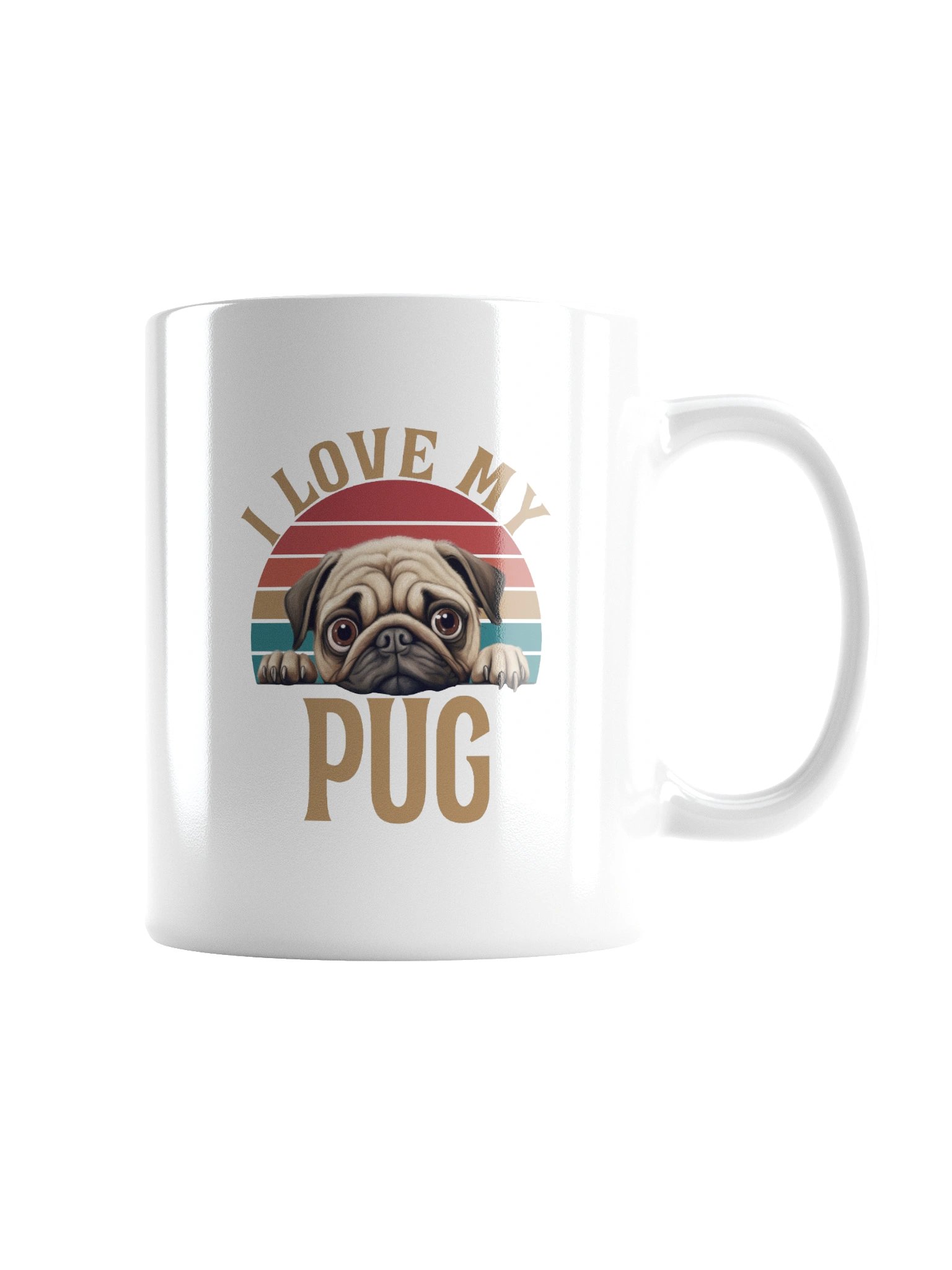 I Love My Pug Mug Cup product image (5)