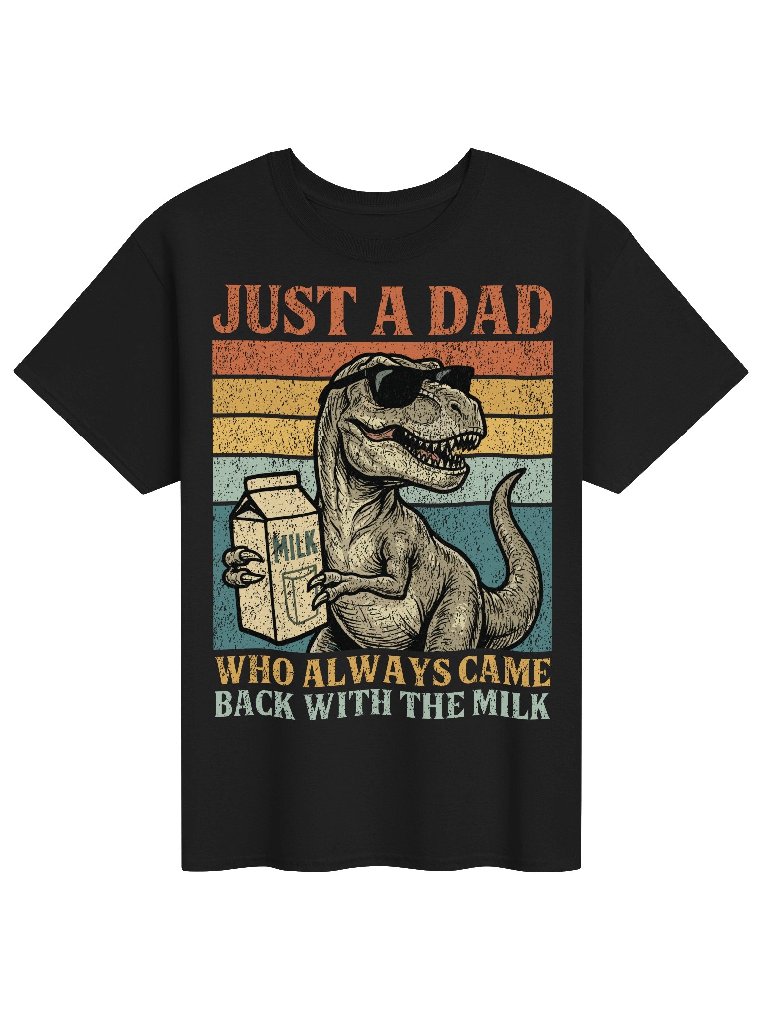 Just A Dad Who Always Come Back With The Milk Shirt product image (1)