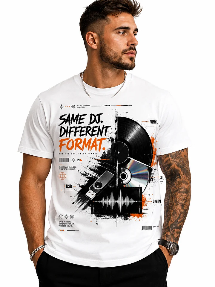 SAME DJ DIFFERENT FORMAT TEE product image (1)