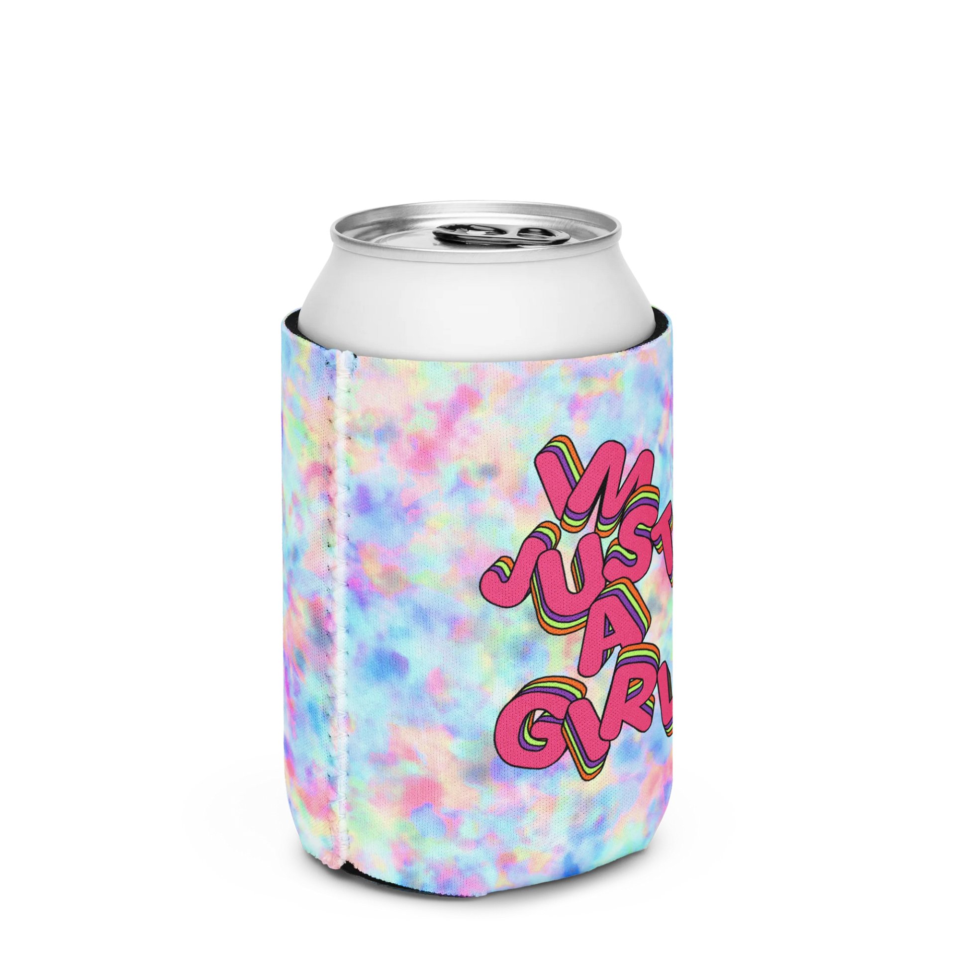 I'm just a girl Pastel Tie-Dye Coozie product image (2)