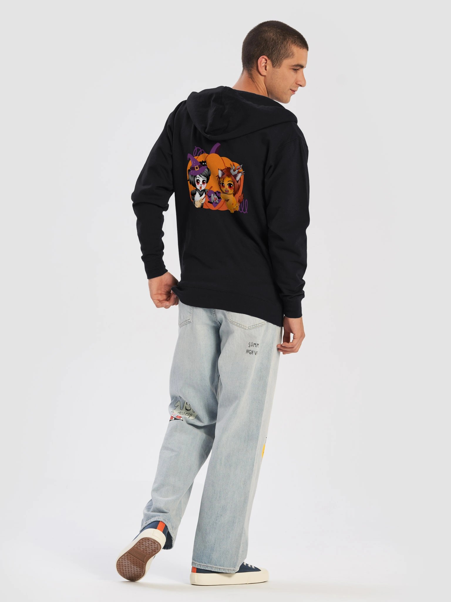 S&P Pumpkin Hoodie with Zipper (Multiple colors) - Halloween 2026 product image (8)