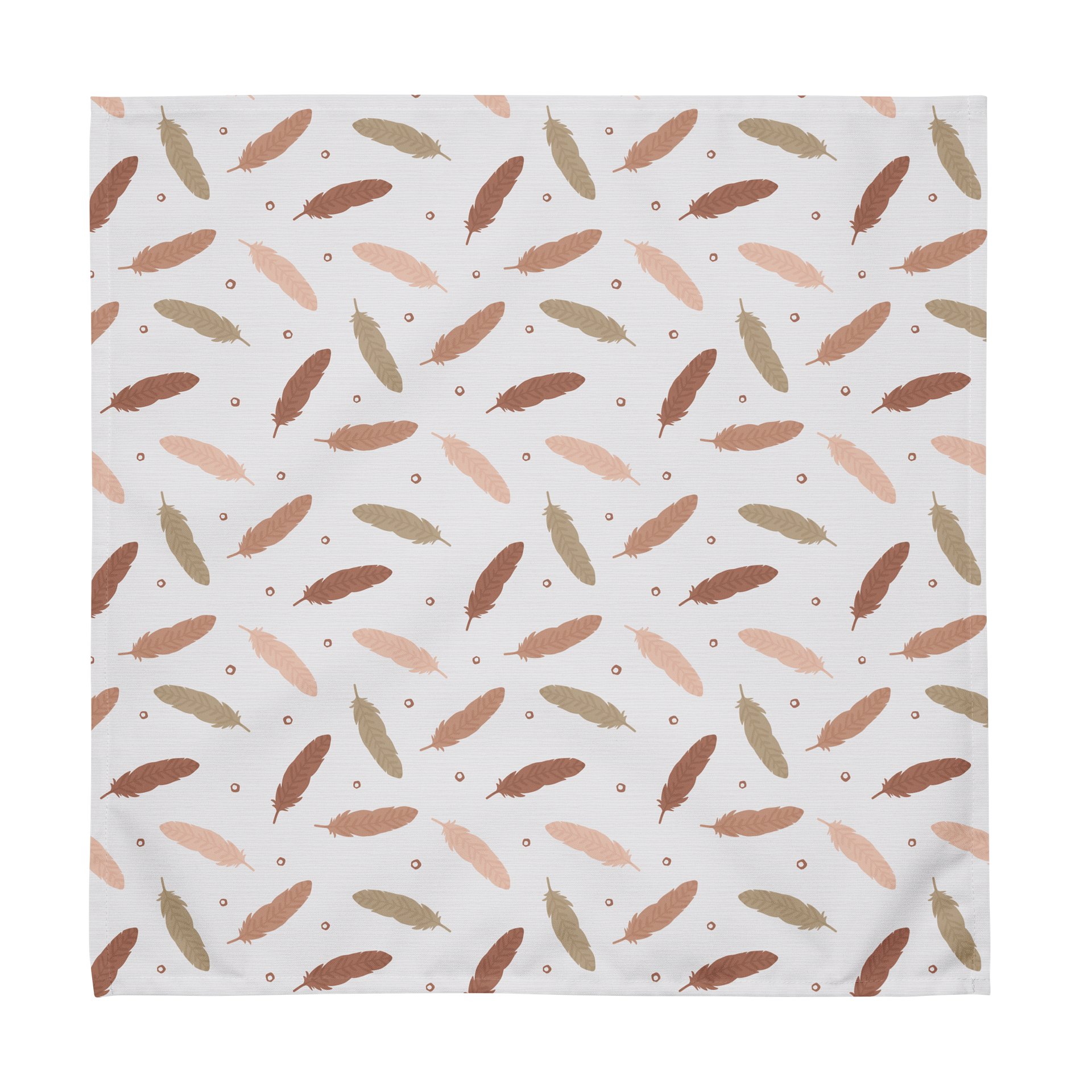 Mocha Mousse Feathers Cloth Napkin Set (4) product image (4)