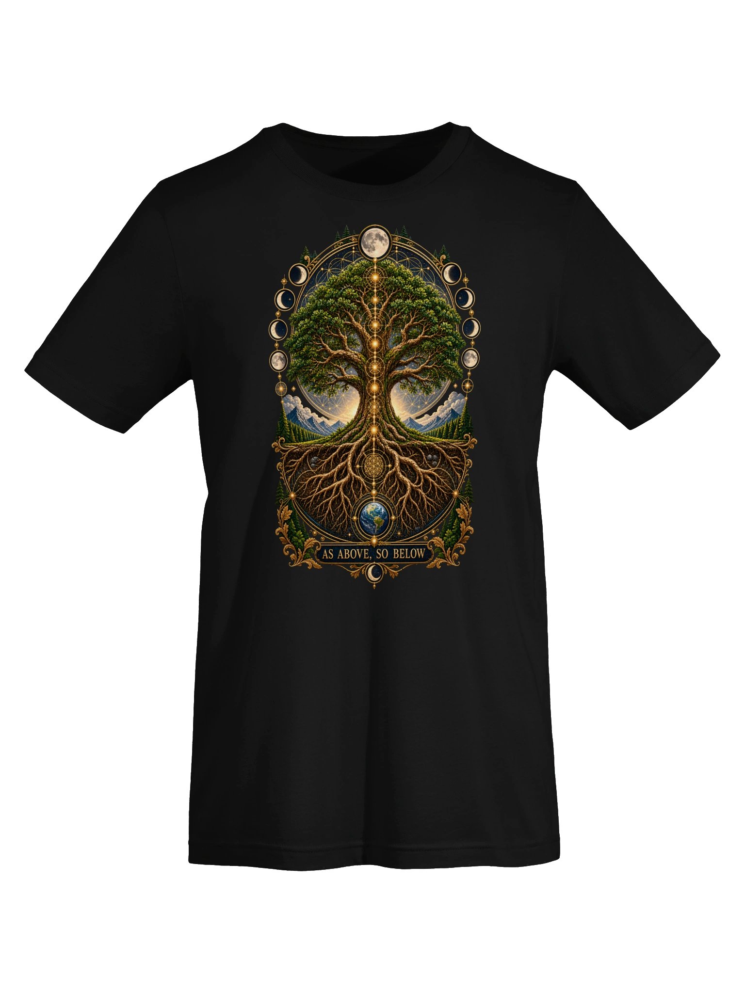 As Above, So Below Celestial Tree T-Shirt product image (5)