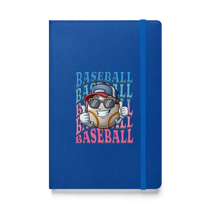 Baseball Thumbs Up Smiling Hardcover Notebook product image (1)