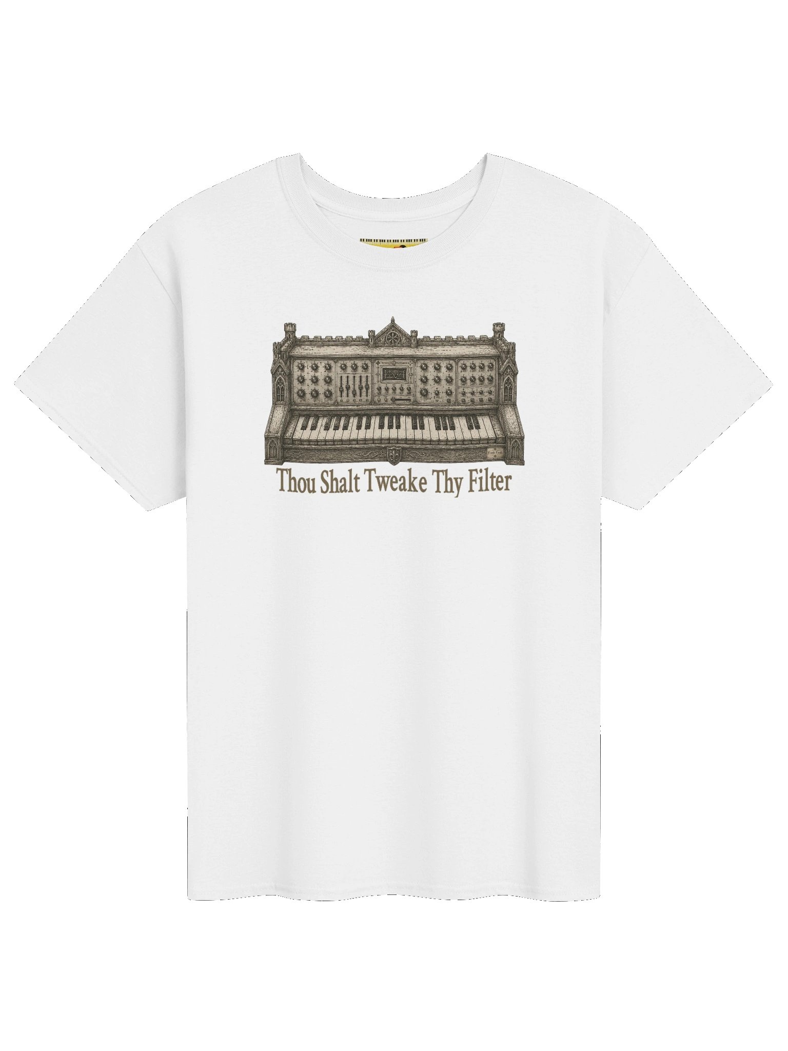 THOU SHALT TWEAKE THY FILTER, by Frank Fonik Unisex t-shirt product image (1)