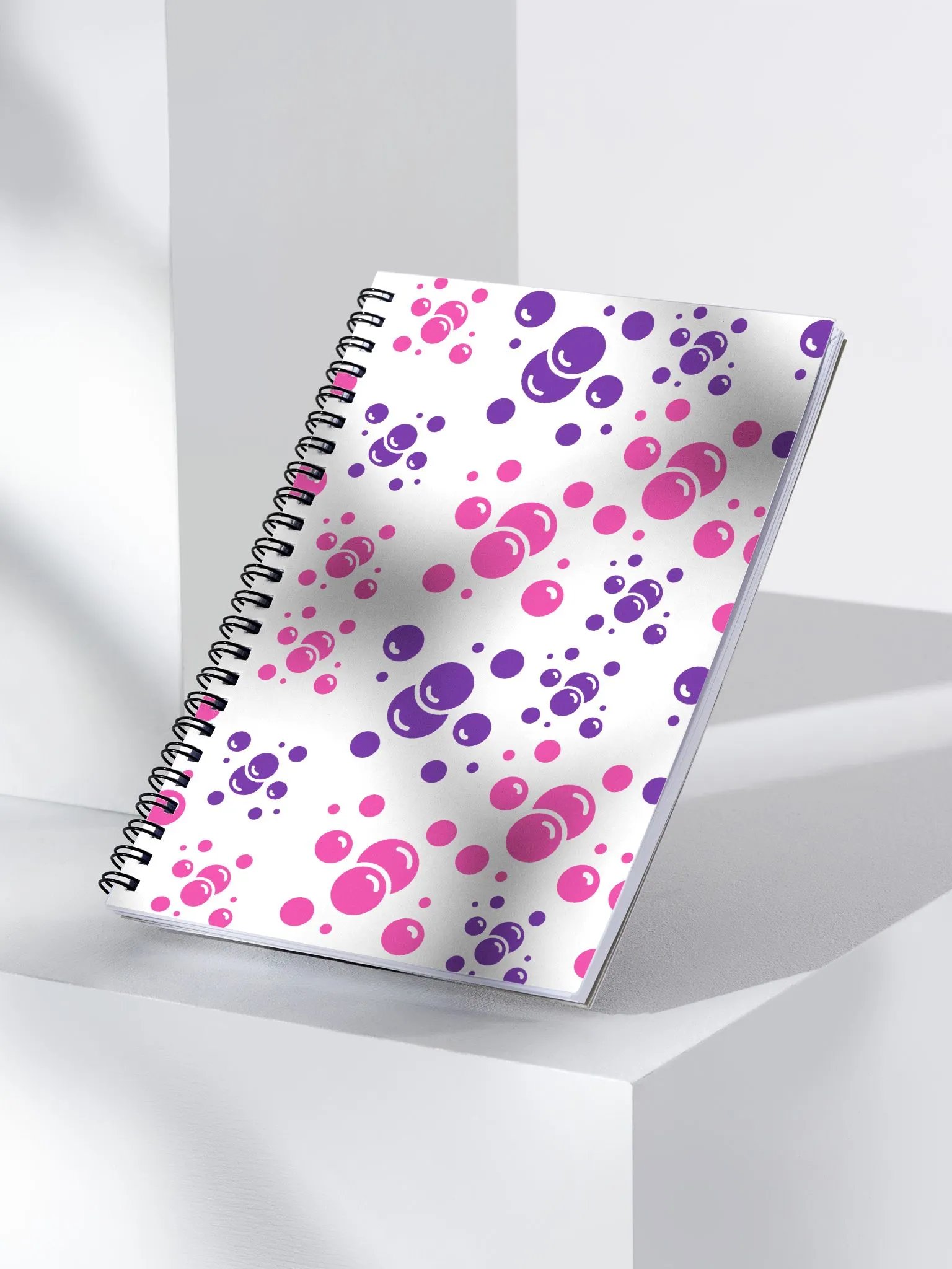 Purple And Pink Fizzles - Artistic Design Spiral Notebook product image (3)