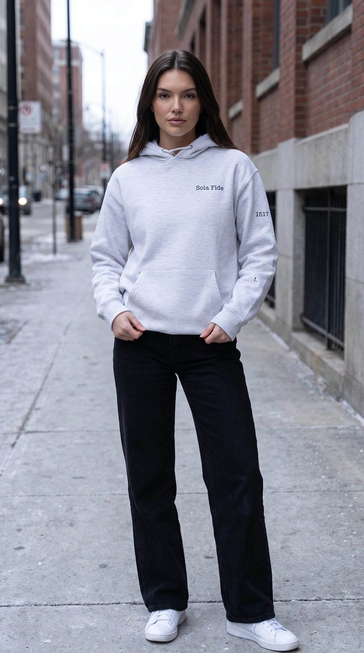 Hoodie Sola Fide - Black product image (5)