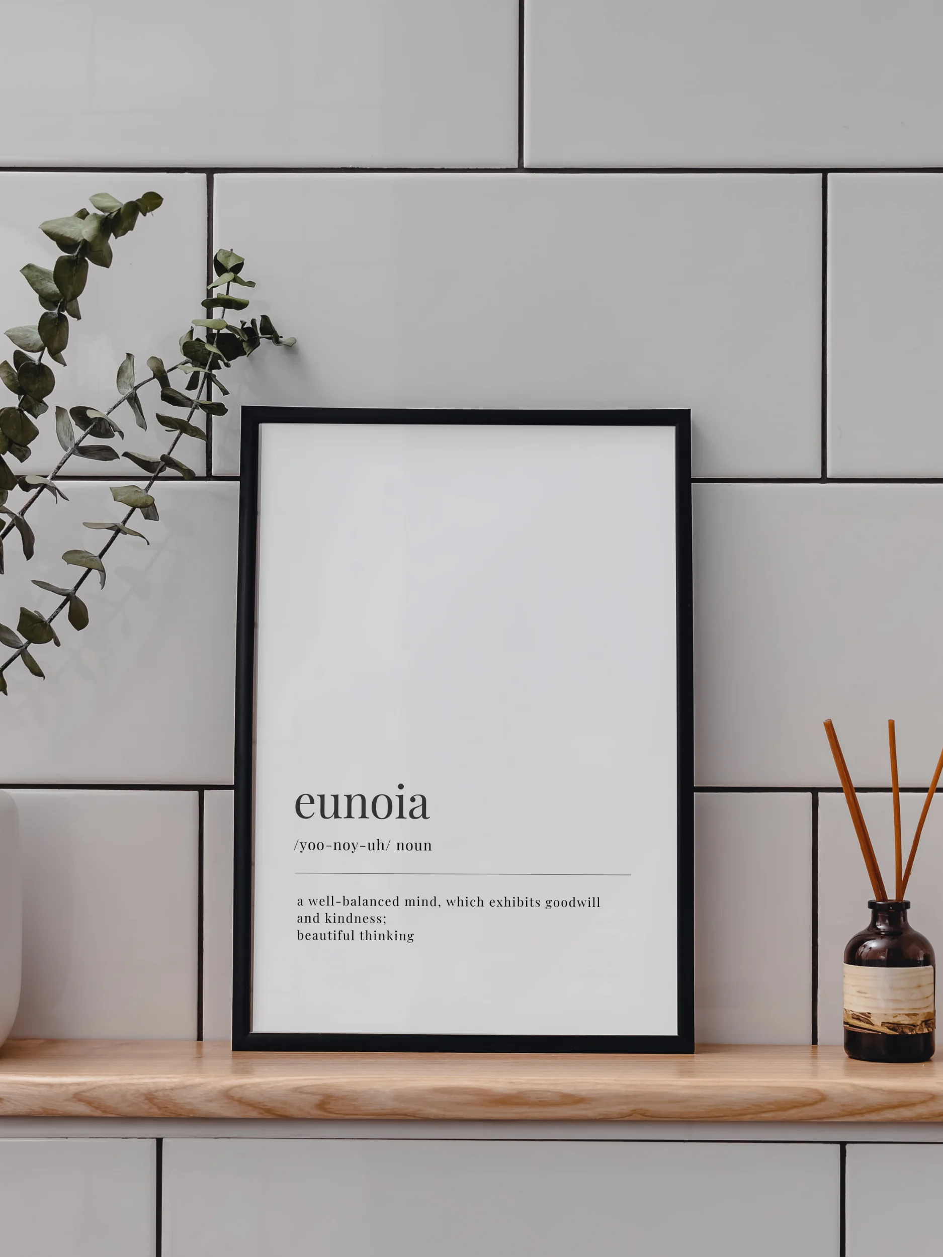 Eunoia Definition Printable Wall Art Digital Download product image (1)